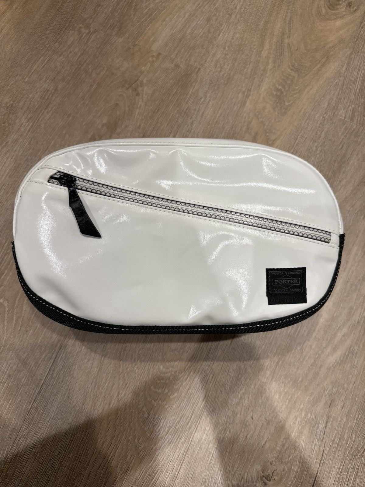 image of Kaws X Porter White Waistbag Tarpaulin, Men's