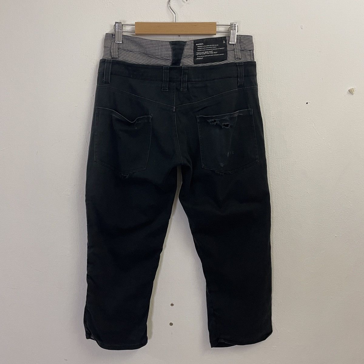 Japanese Brand Vintage Ragout Double Waist Cropped Pants Size US 30 / EU 46 - 7 Thumbnail