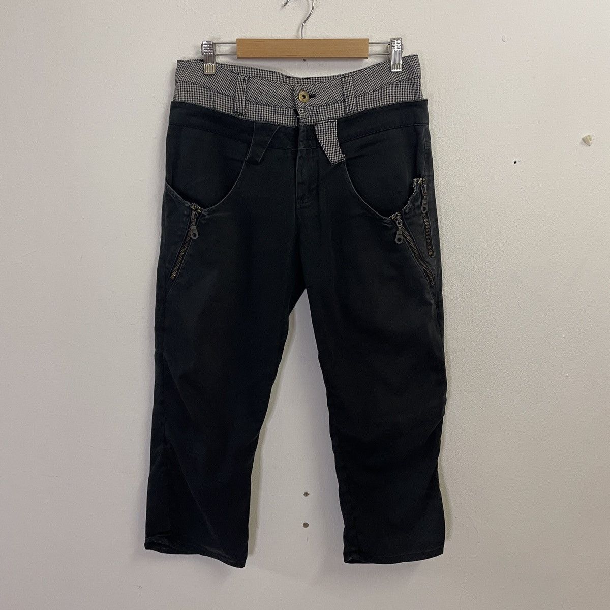 Japanese Brand Vintage Ragout Double Waist Cropped Pants Size US 30 / EU 46 - 1 Thumbnail