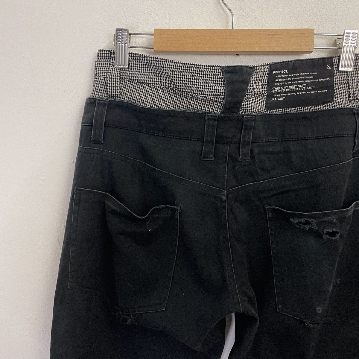 Japanese Brand Vintage Ragout Double Waist Cropped Pants Size US 30 / EU 46 - 9 Thumbnail