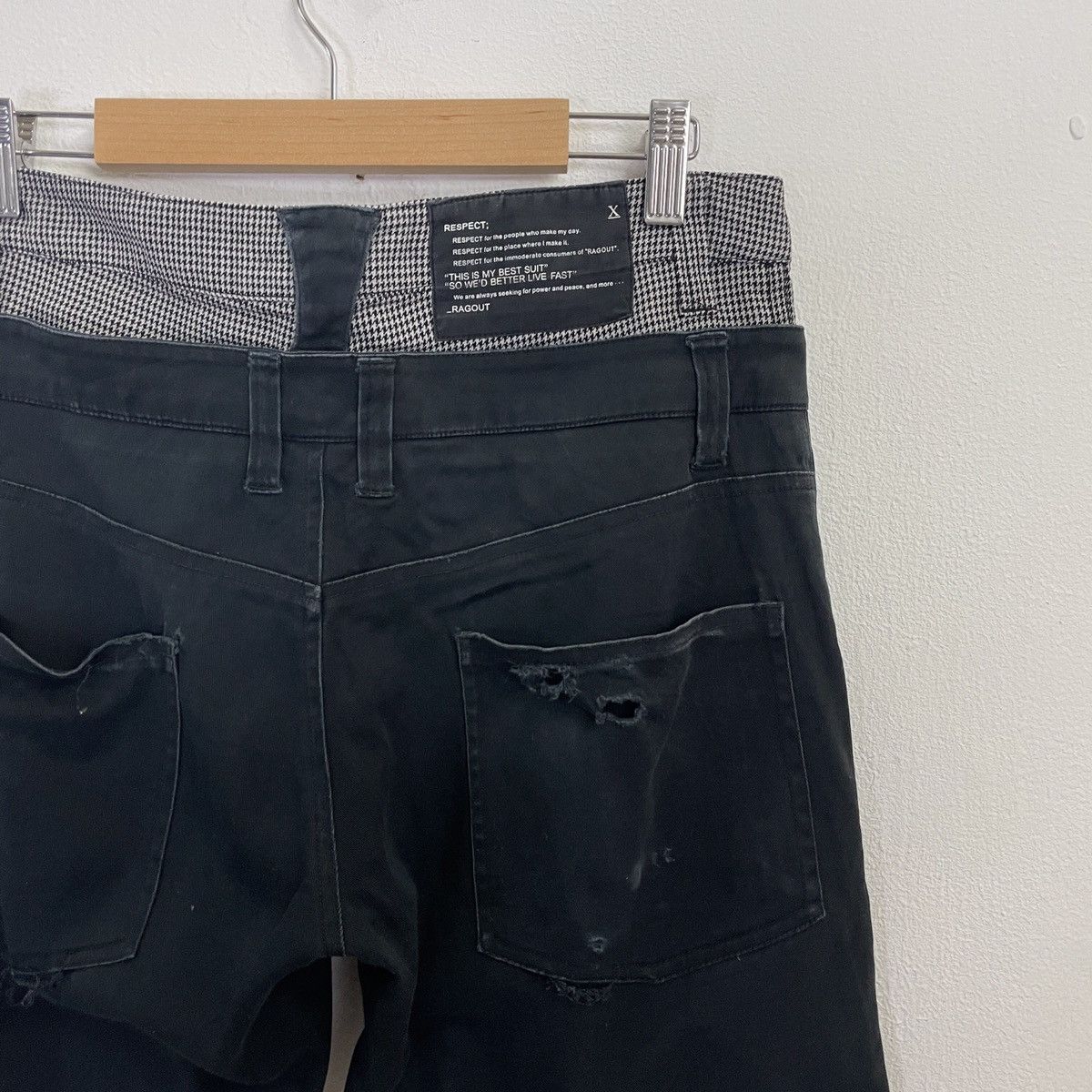 Japanese Brand Vintage Ragout Double Waist Cropped Pants Size US 30 / EU 46 - 8 Thumbnail