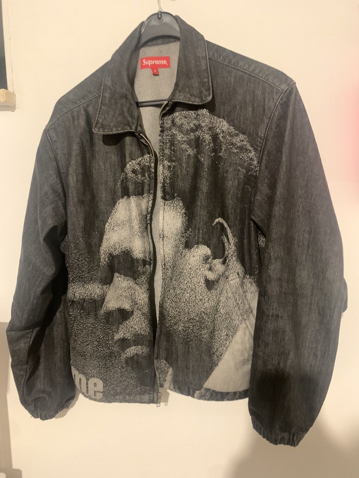 SUPREME JOHN COLTRANE A LOVE SUPREME DENIM JACKET L BLACK FW21