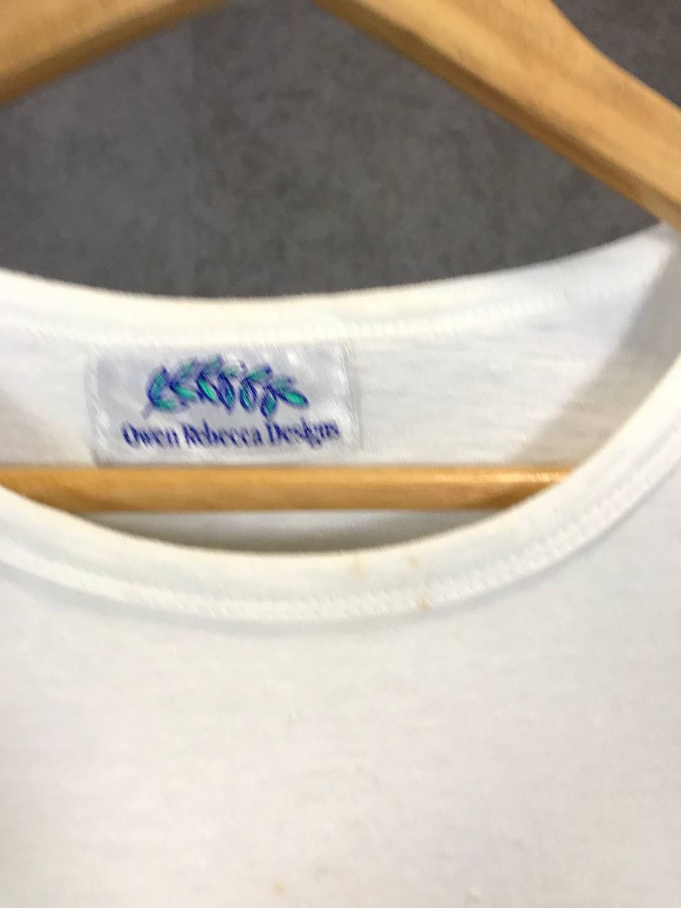 Designer × Vintage Owen Rebecca Design 1998 vintage art overprinted tee Size US XL / EU 56 / 4 - 4 Thumbnail