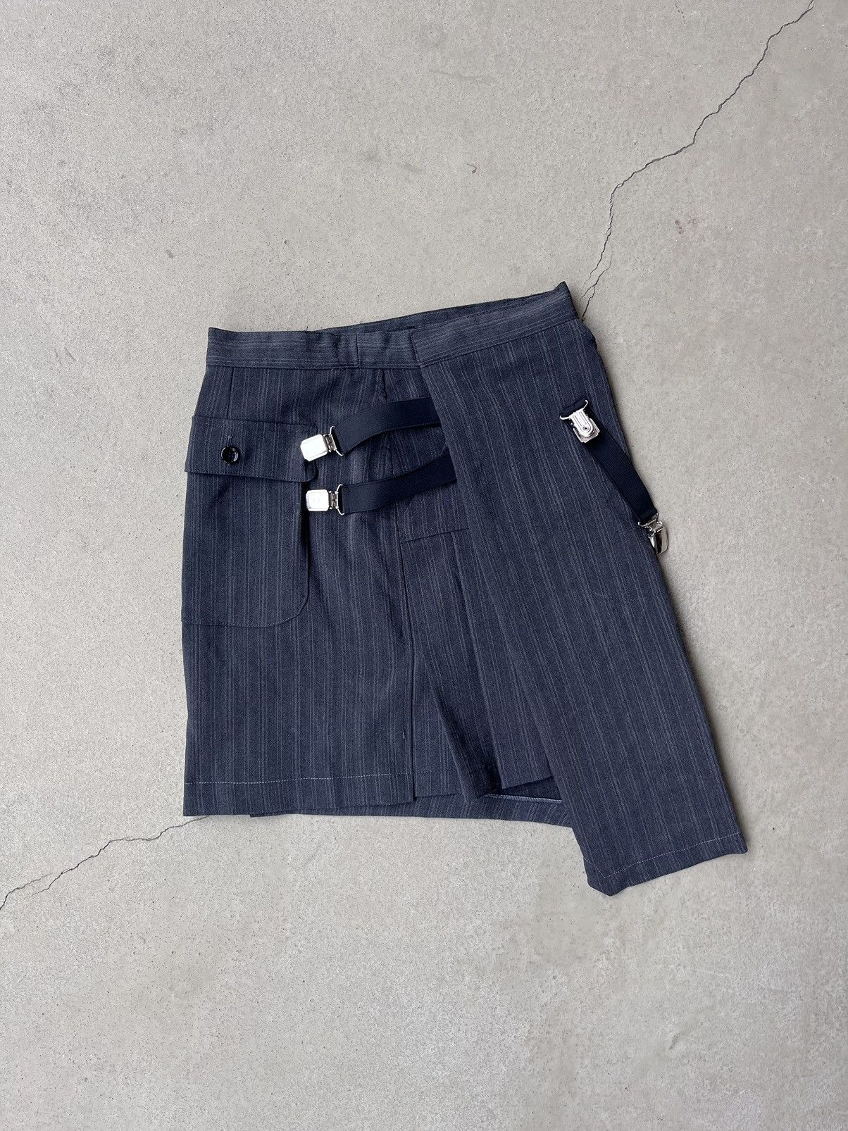 Dolce & Gabbana D&g bondage pinstripe skirt Size 26" / US 2 / IT 38 - 1 Thumbnail