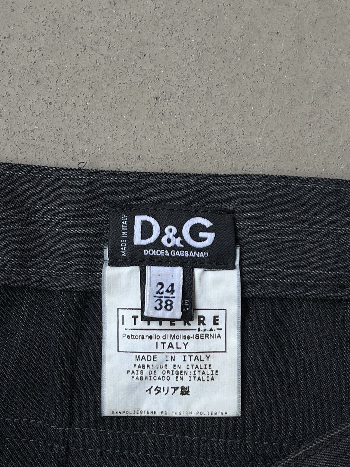 Dolce & Gabbana D&g bondage pinstripe skirt Size 26" / US 2 / IT 38 - 3 Thumbnail