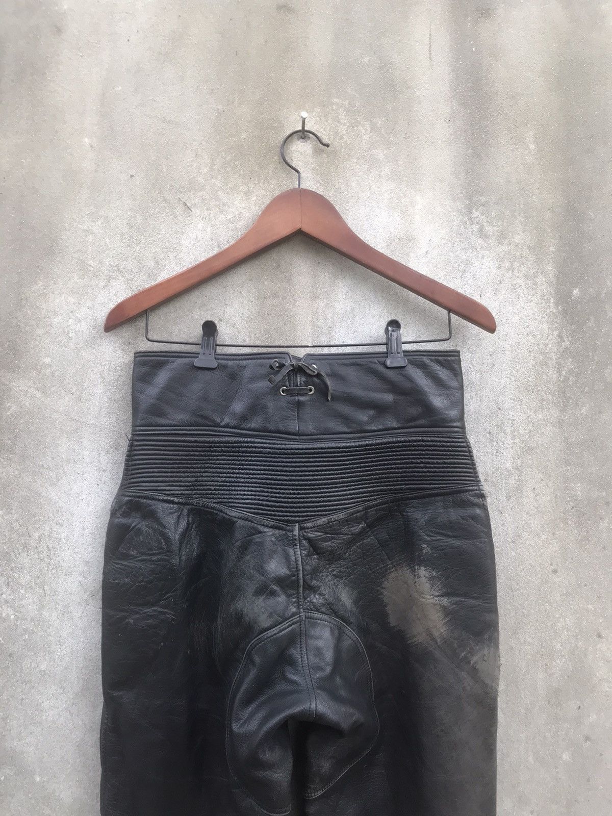 Genuine Leather × Kadoya × Vintage 🔥Rare🔥Vtg Moto Biker Leather Pants Size US 28 / EU 44 - 11 Thumbnail