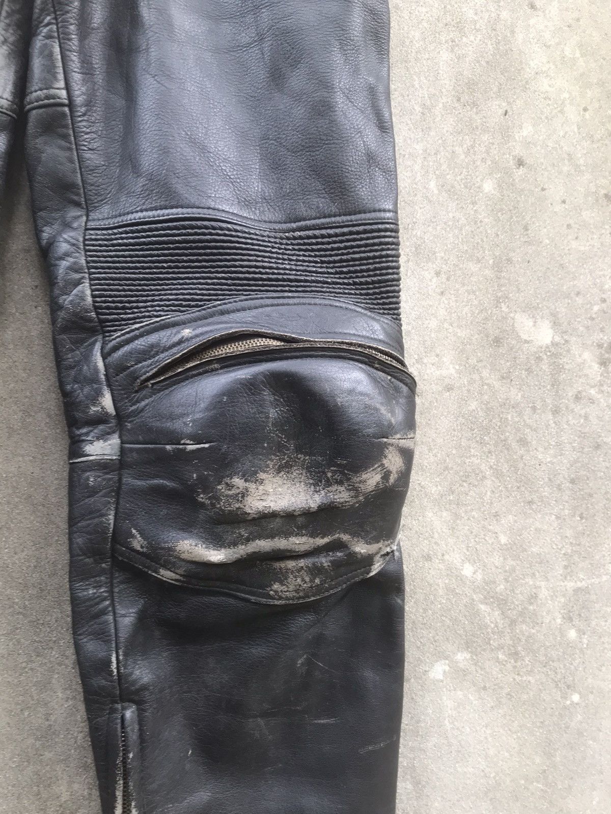Genuine Leather × Kadoya × Vintage 🔥Rare🔥Vtg Moto Biker Leather Pants Size US 28 / EU 44 - 8 Thumbnail