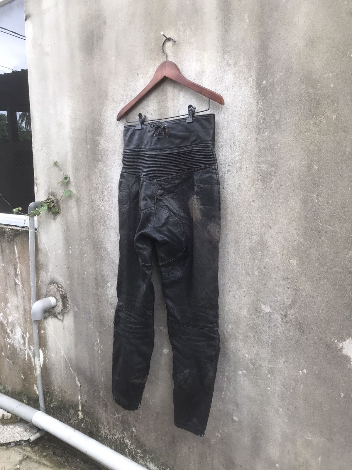 Genuine Leather × Kadoya × Vintage 🔥Rare🔥Vtg Moto Biker Leather Pants Size US 28 / EU 44 - 10 Thumbnail