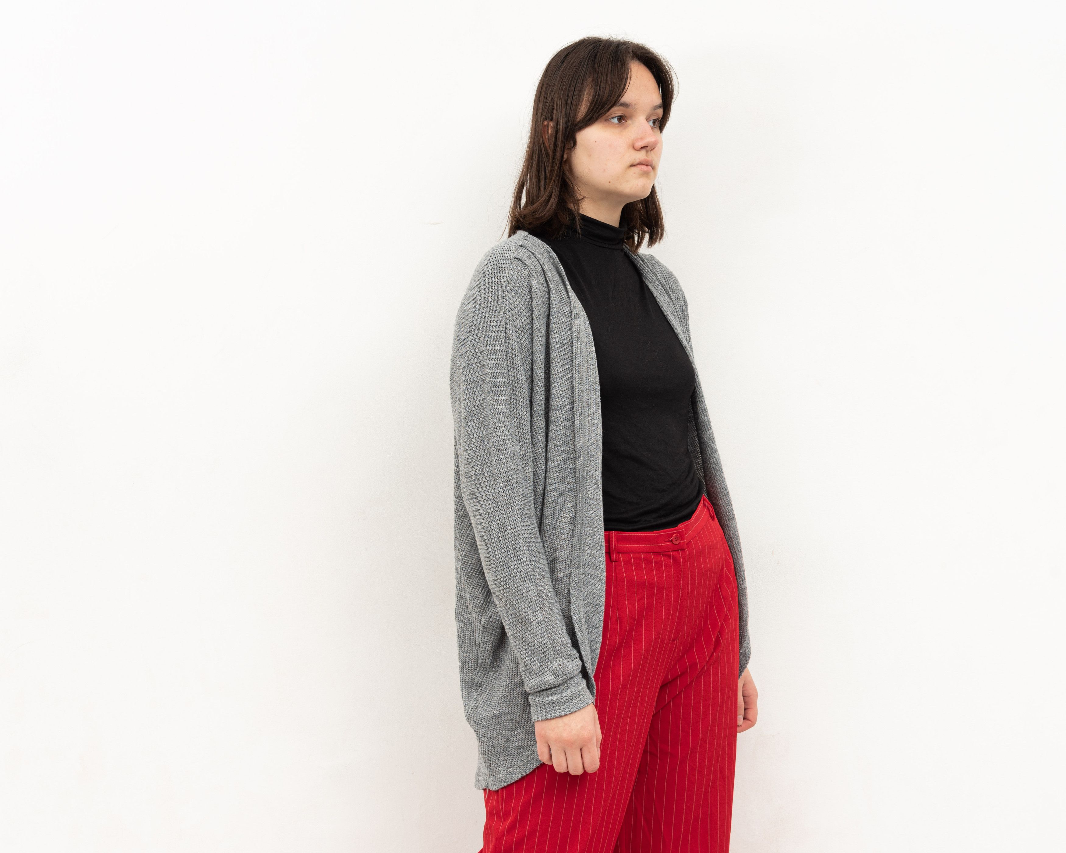 Vera Wang × Vintage Princess Cardigan Sweater Light Jacket Knitted Flowy Top Size M / US 6-8 / IT 42-44 - 3 Thumbnail