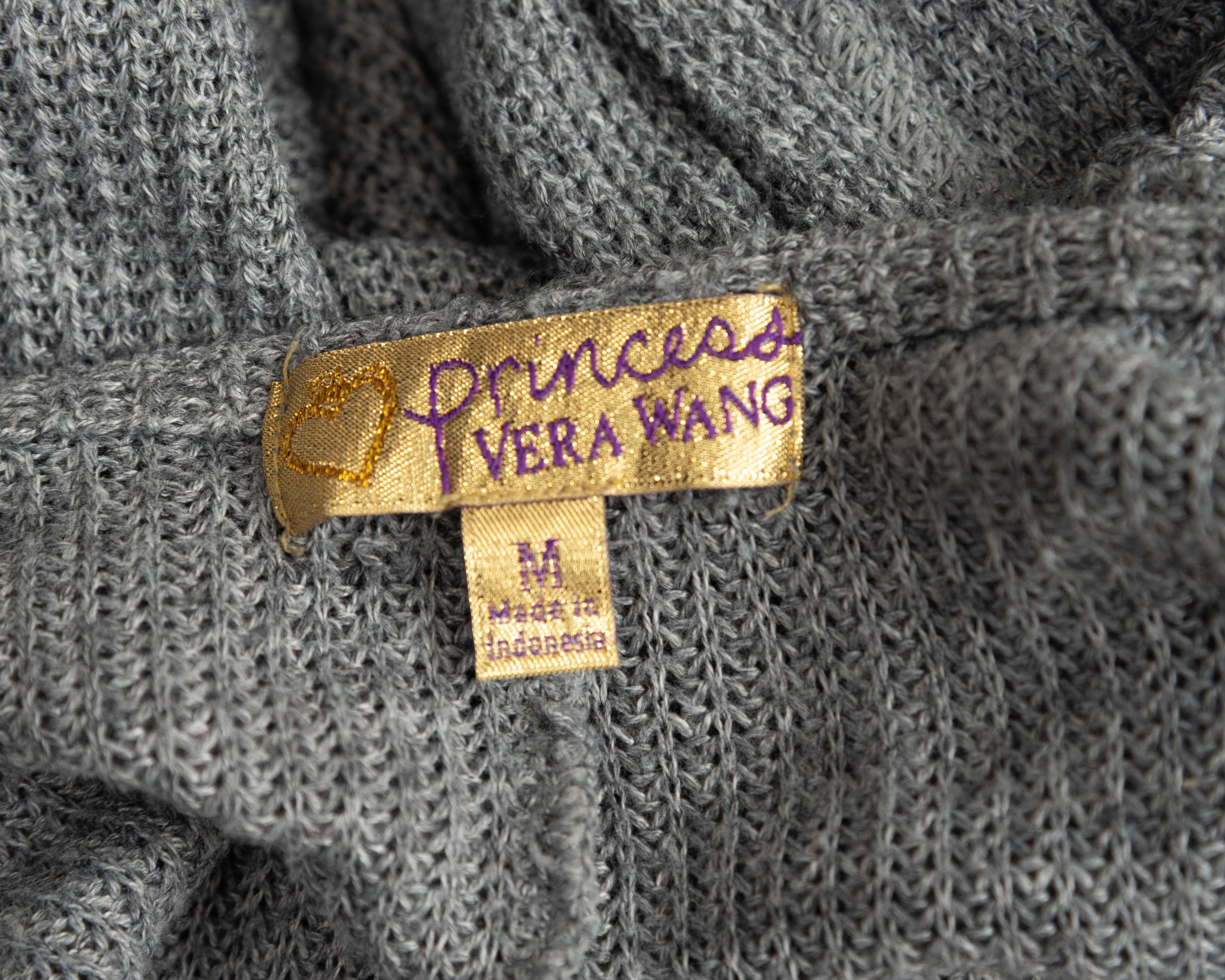Vera Wang × Vintage Princess Cardigan Sweater Light Jacket Knitted Flowy Top Size M / US 6-8 / IT 42-44 - 7 Thumbnail