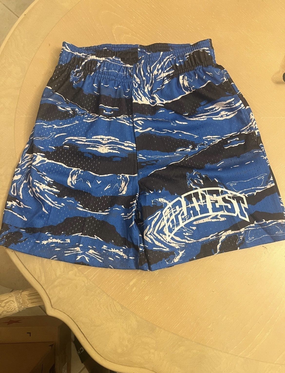 Bravest Studios Tiger Camo Shorts Blue PALISADES