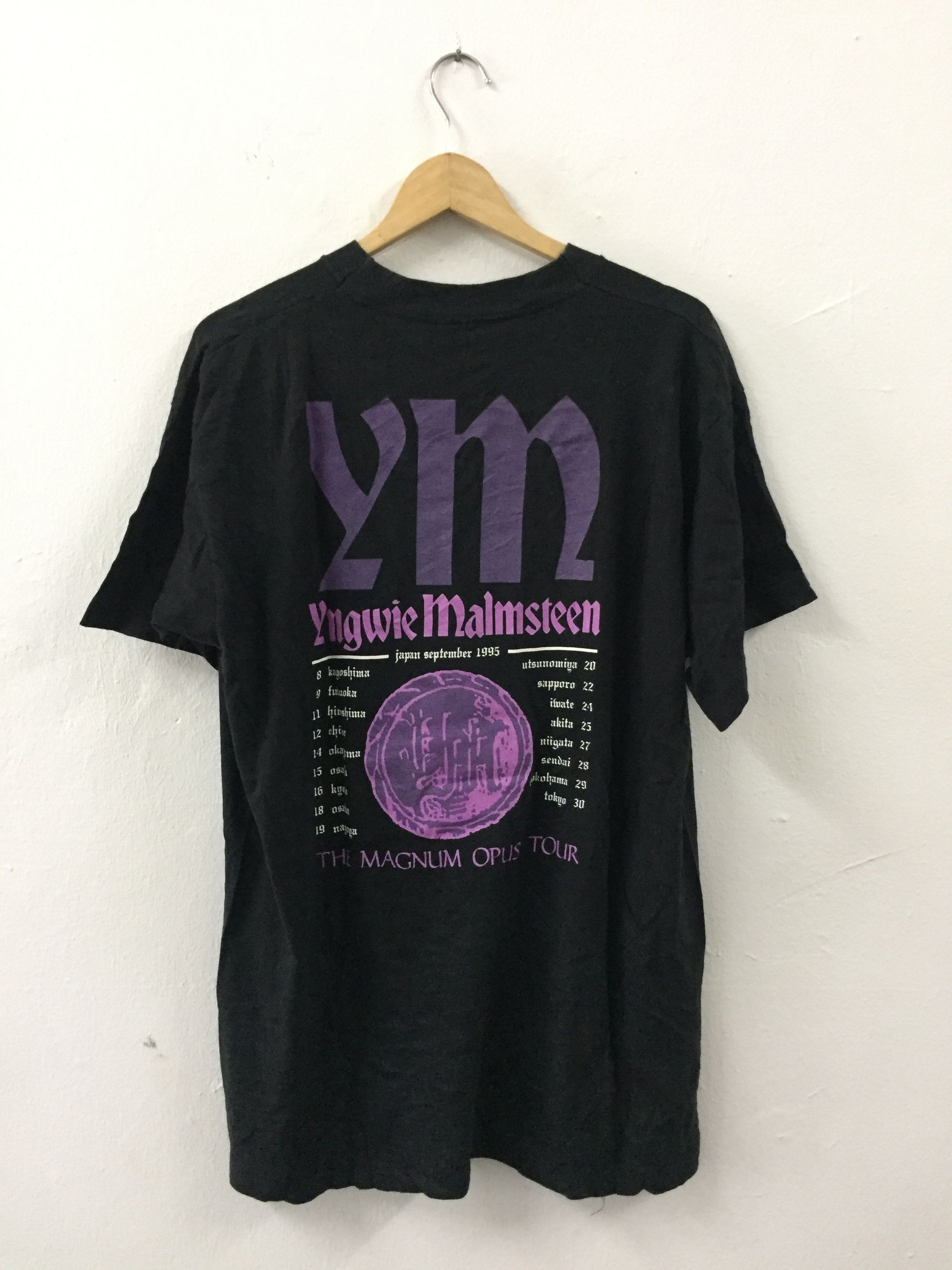 Vintage Yngwie Malmsteen Tour 1995 Shirts