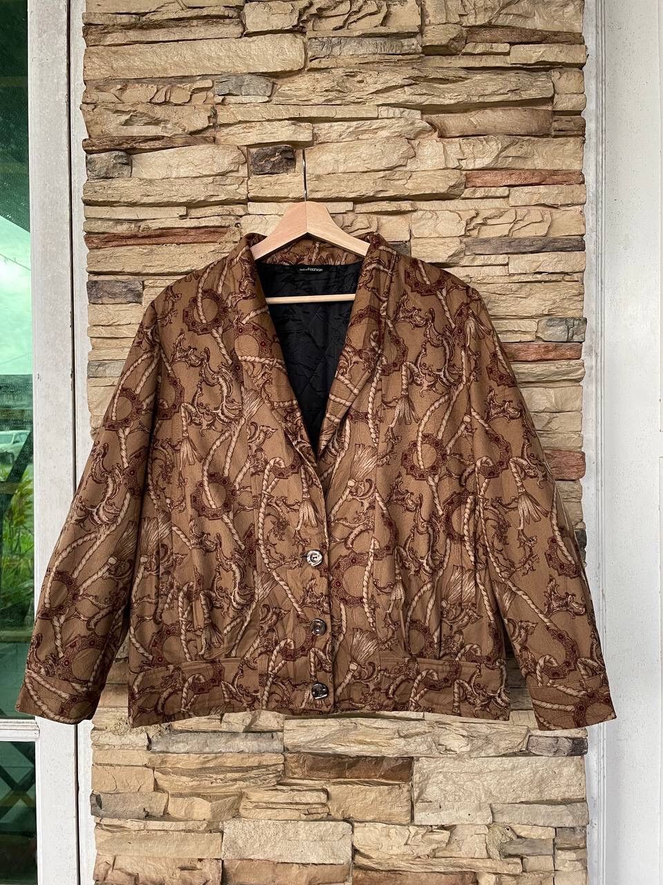 Japanese Brand Ladies Fashion Fullprint Blazer Inspired Versace Size L / US 10 / IT 46 - 1 Thumbnail