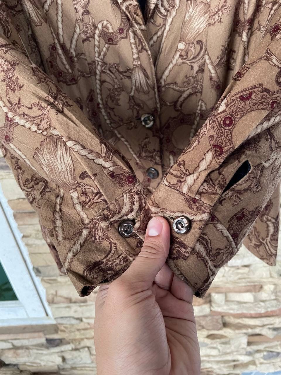 Japanese Brand Ladies Fashion Fullprint Blazer Inspired Versace Size L / US 10 / IT 46 - 8 Thumbnail