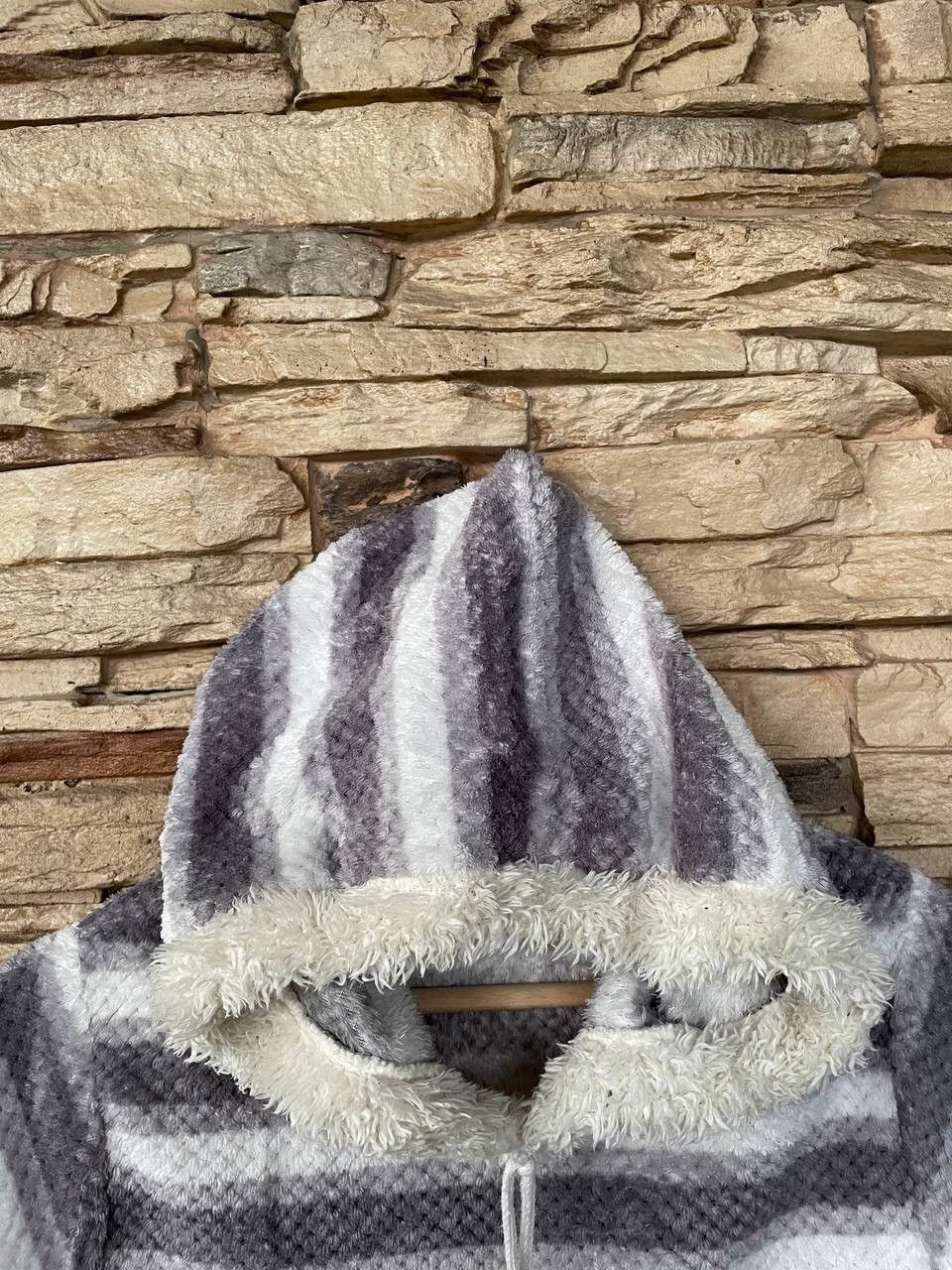 Vintage Dyukas Short Sleeves Stripes Fleece Hoodies Size M / US 6-8 / IT 42-44 - 7 Thumbnail