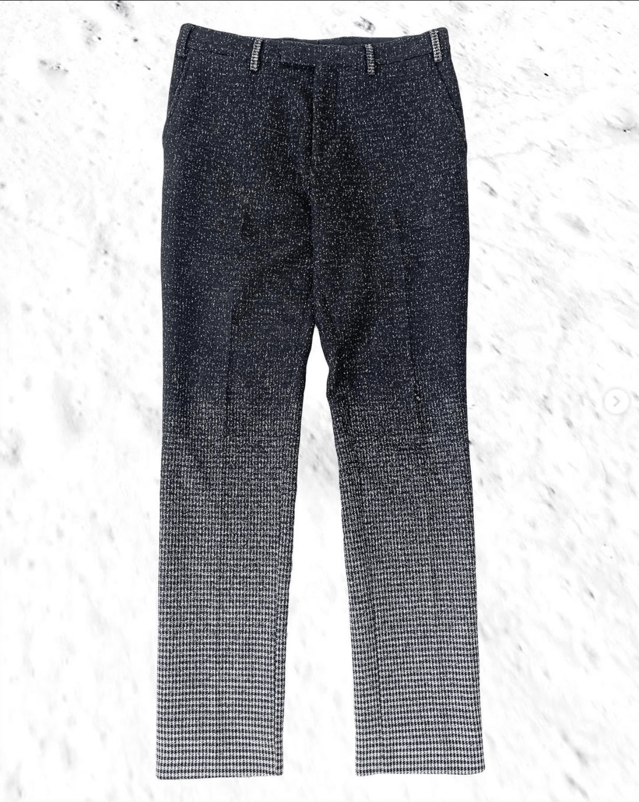 Raf Simons Wool blend Gradient Herringbone suit trousers | Grailed