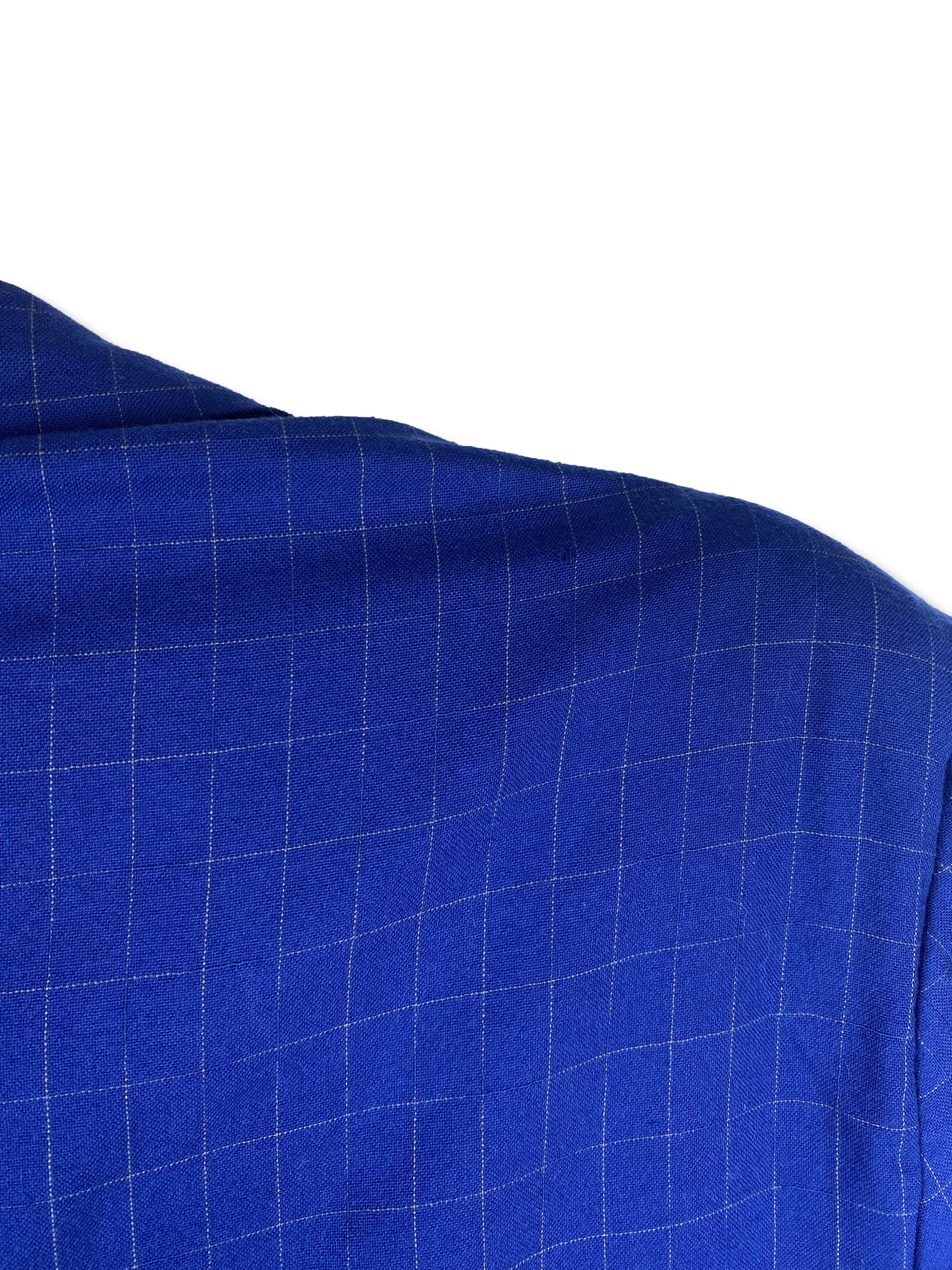 Kiton 90s KITON Blue 100% CASHMERE Distressed Suit Blazer M293 Size 54R - 19 Thumbnail