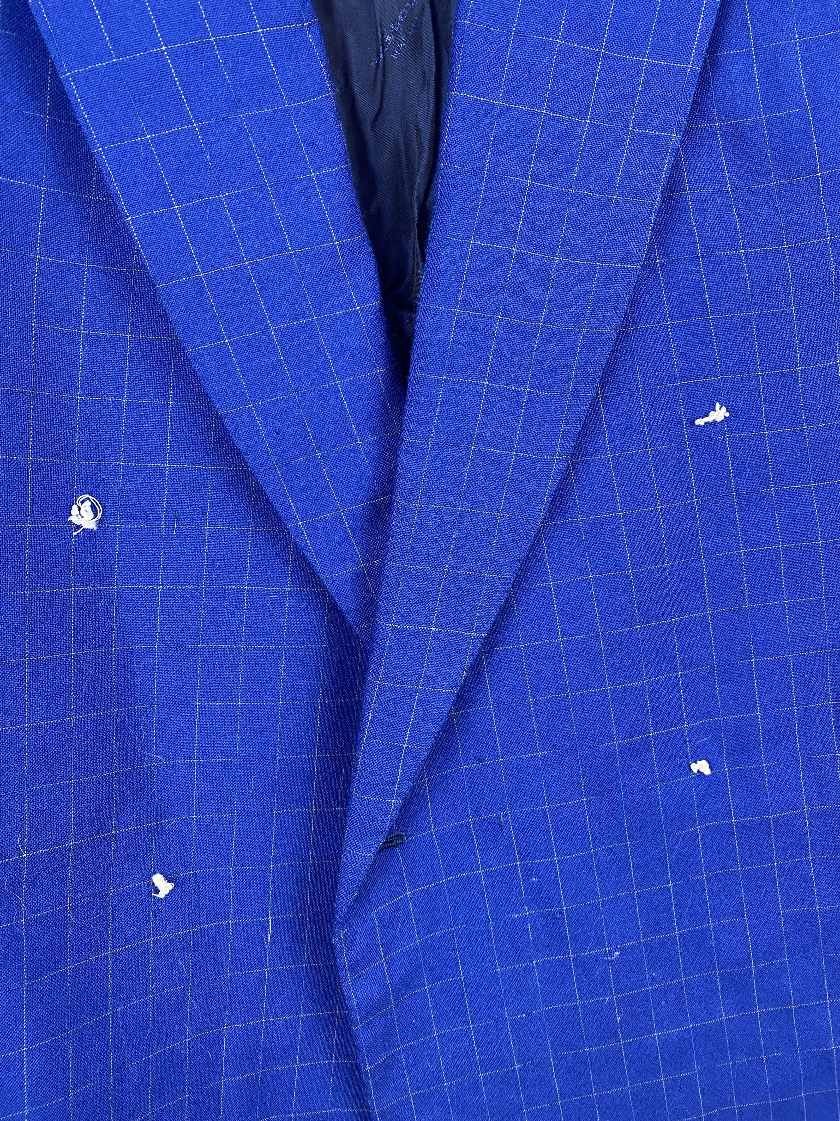 Kiton 90s KITON Blue 100% CASHMERE Distressed Suit Blazer M293 Size 54R - 14 Thumbnail