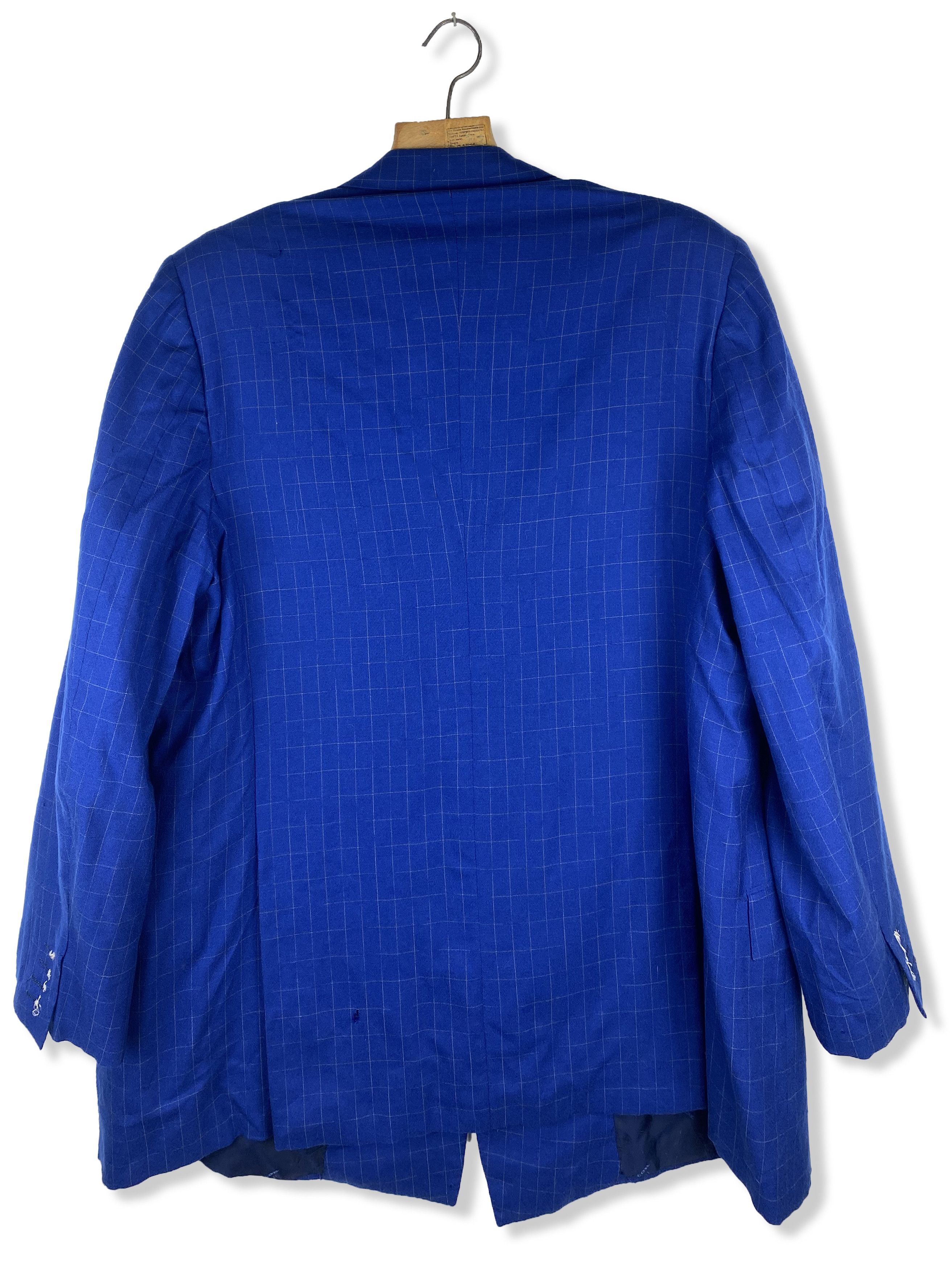 Kiton 90s KITON Blue 100% CASHMERE Distressed Suit Blazer M293 Size 54R - 10 Thumbnail