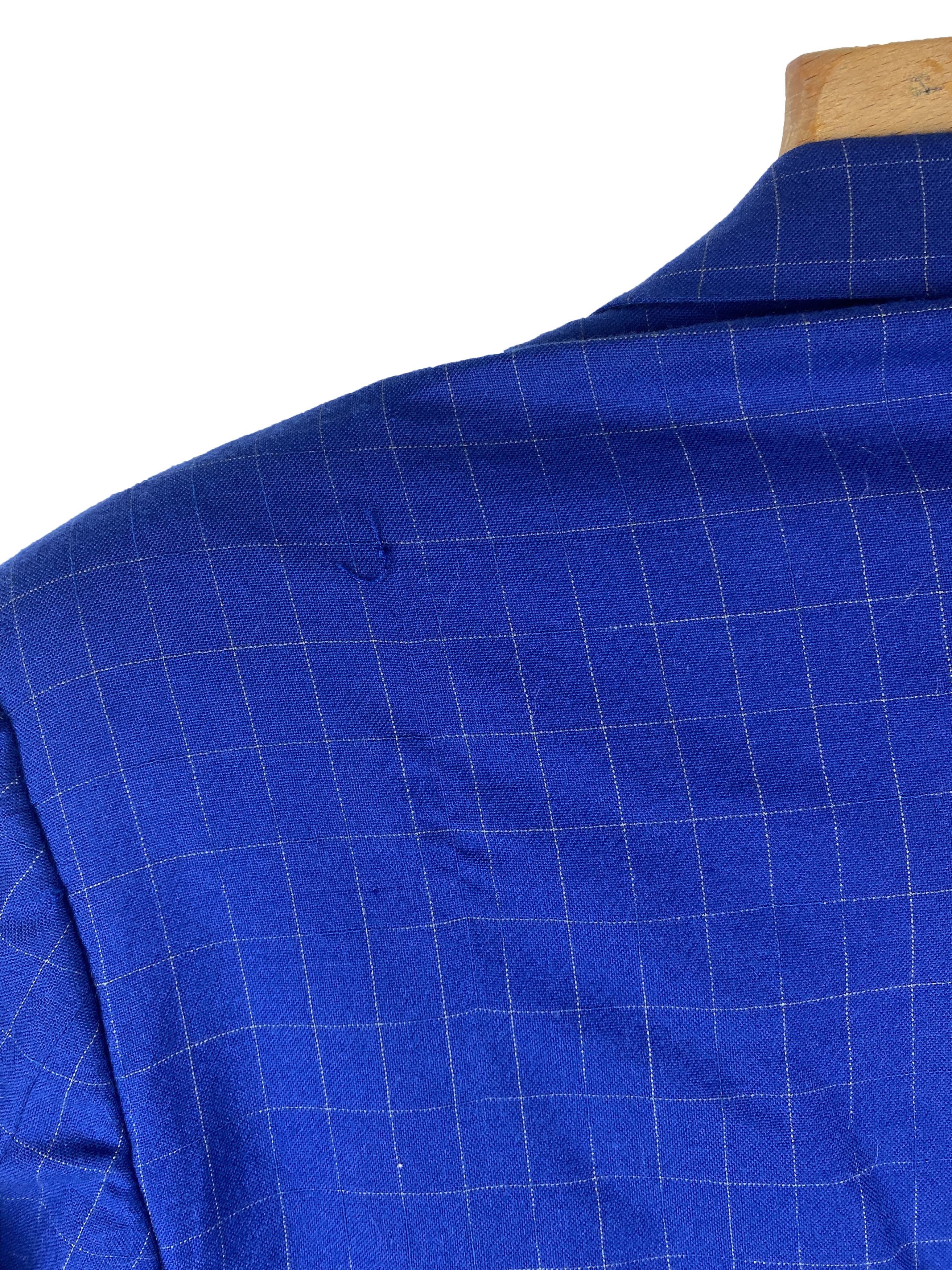 Kiton 90s KITON Blue 100% CASHMERE Distressed Suit Blazer M293 Size 54R - 18 Thumbnail