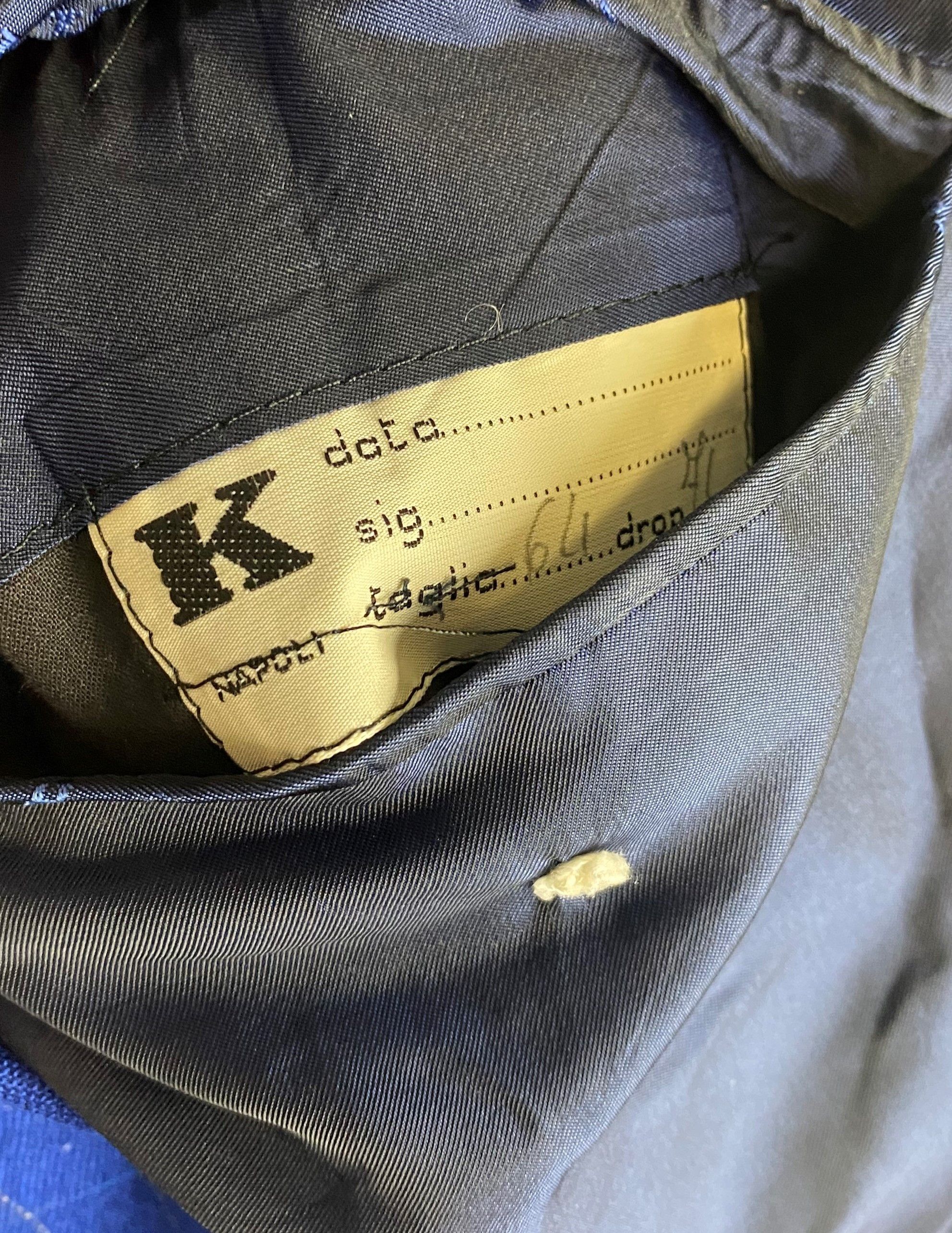Kiton 90s KITON Blue 100% CASHMERE Distressed Suit Blazer M293 Size 54R - 7 Thumbnail