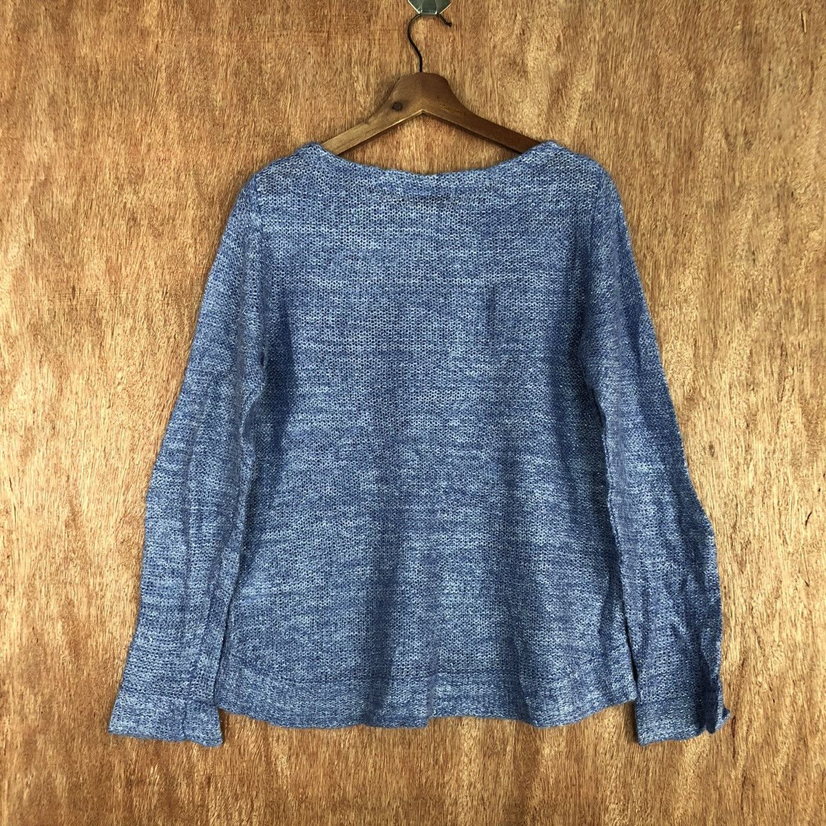 Homespun Knitwear 22 Octobre Blue Shag Shaggy Knitwear #H099 Size US M / EU 48-50 / 2 - 11 Thumbnail