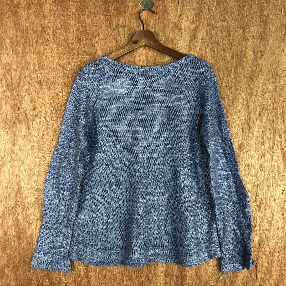 Homespun Knitwear 22 Octobre Blue Shag Shaggy Knitwear #H099 Size US M / EU 48-50 / 2 - 13 Thumbnail