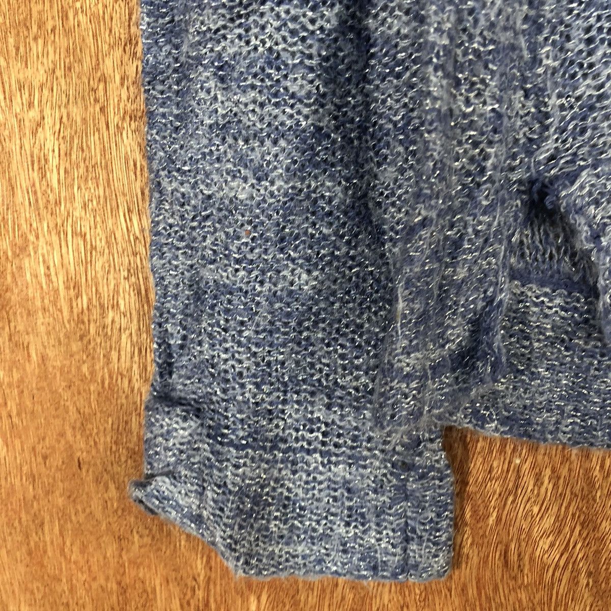 Homespun Knitwear 22 Octobre Blue Shag Shaggy Knitwear #H099 Size US M / EU 48-50 / 2 - 6 Thumbnail