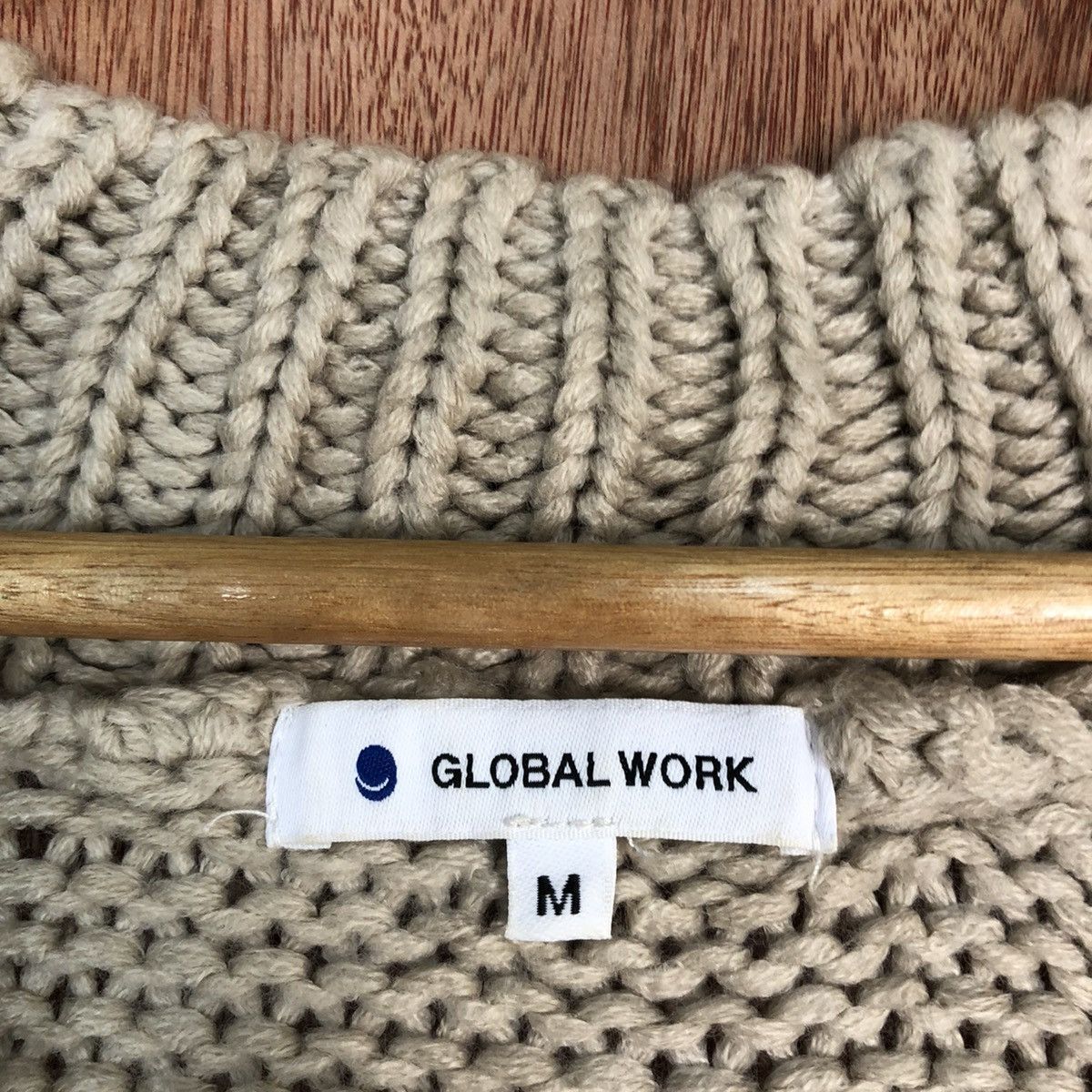 Global Work Brown distressed knitwear Cardigan #H122