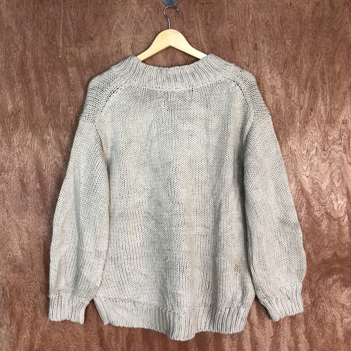 Global Work Brown distressed knitwear Cardigan #H122