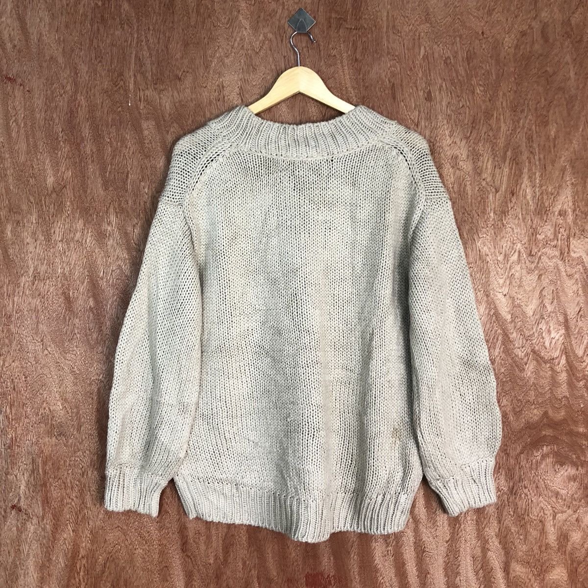 Global Work Brown distressed knitwear Cardigan #H122