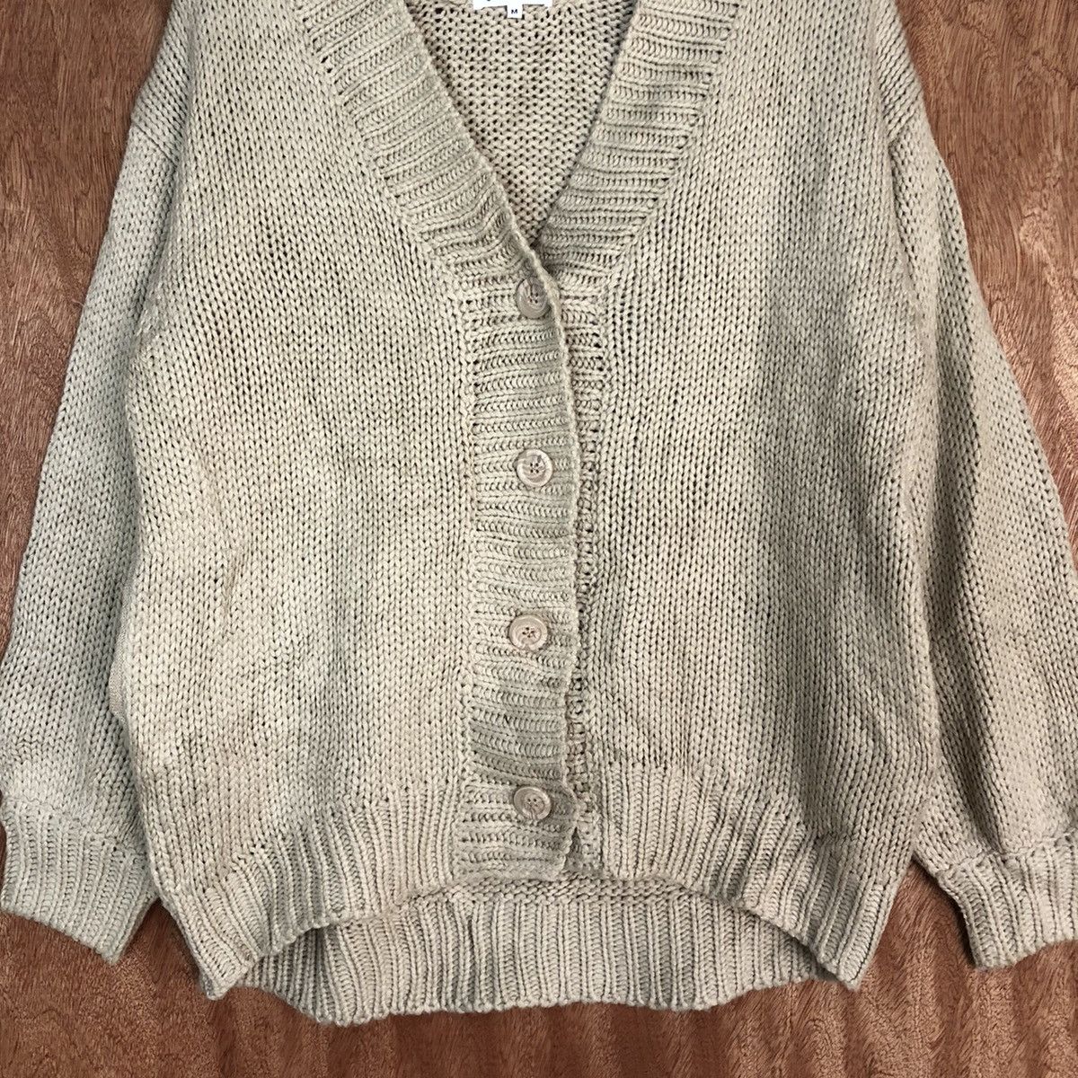 Global Work Brown distressed knitwear Cardigan #H122