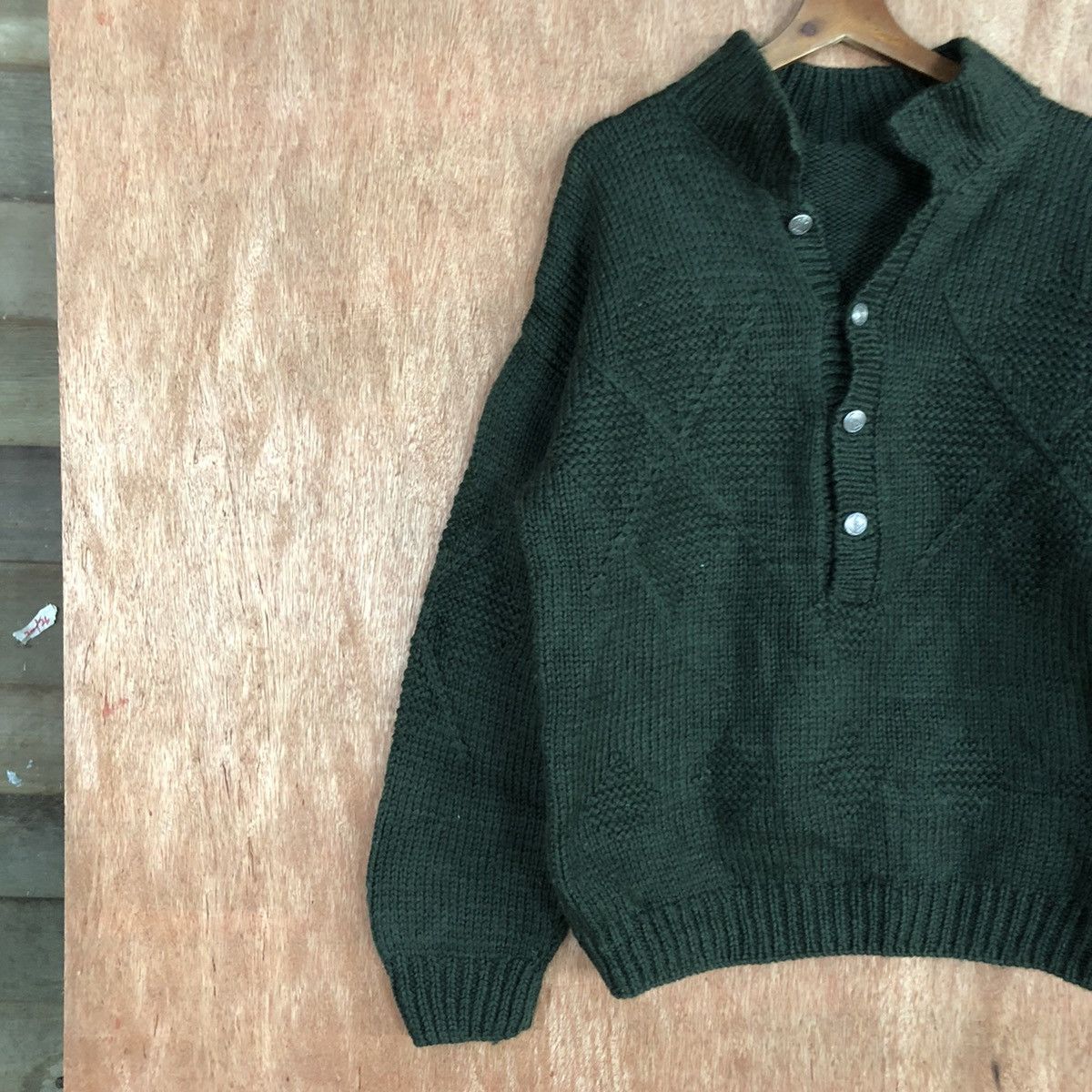 Homespun Knitwear Japan Green vintage streetwear Knitwear #H120 Size US L / EU 52-54 / 3 - 7 Thumbnail