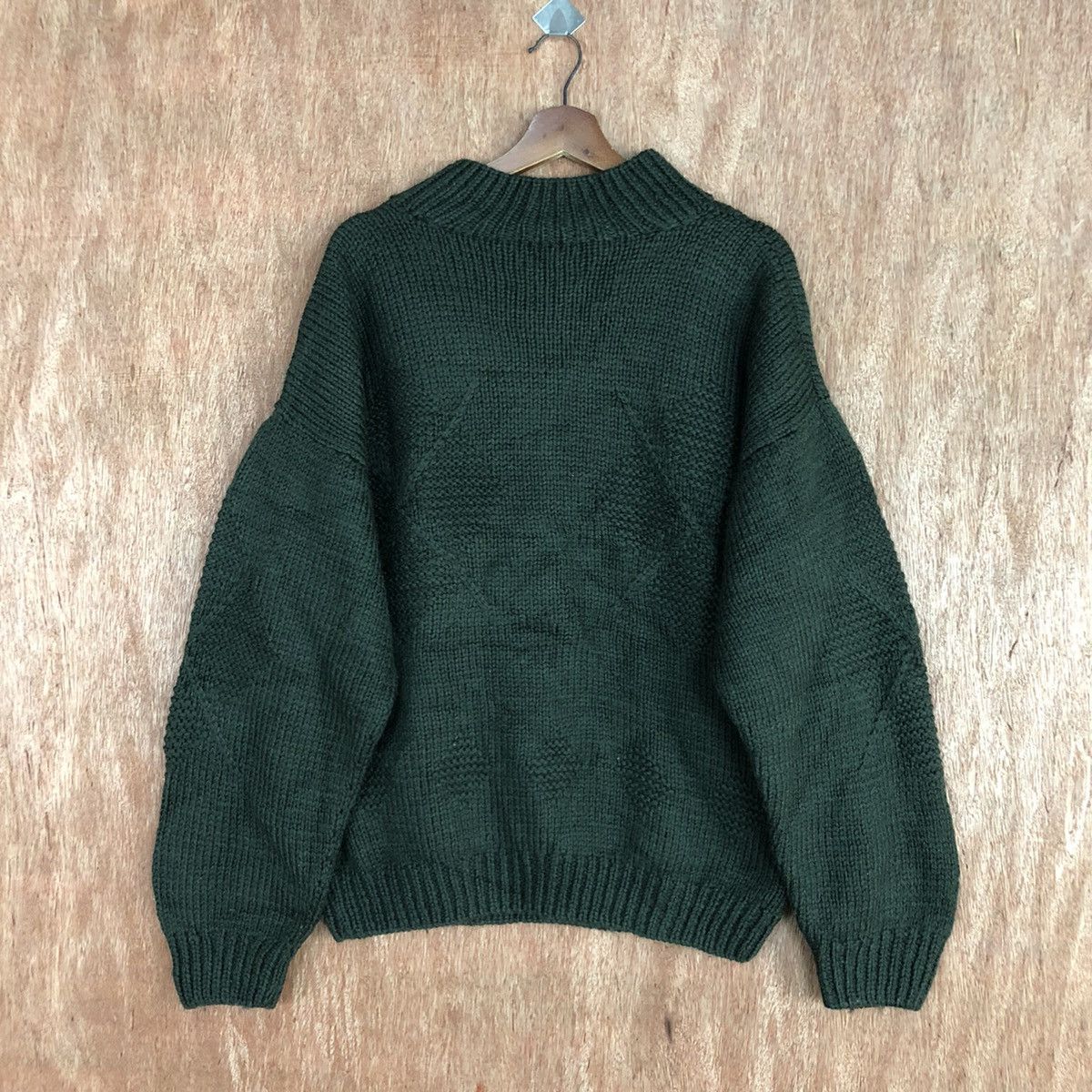Homespun Knitwear Japan Green vintage streetwear Knitwear #H120 Size US L / EU 52-54 / 3 - 12 Thumbnail