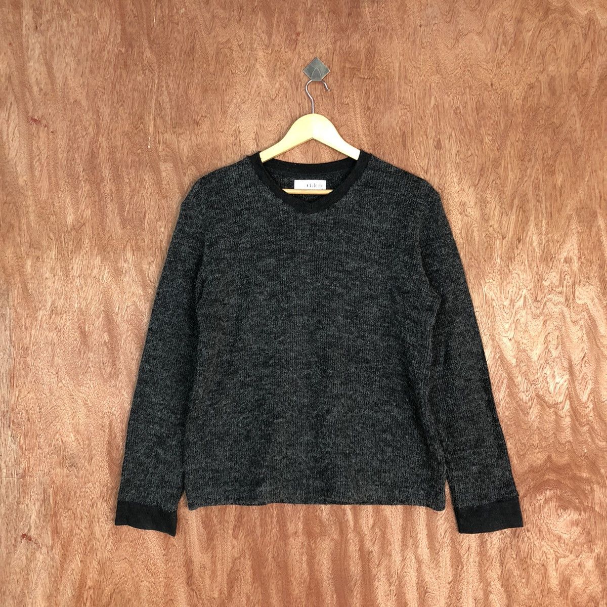 Homespun Knitwear Chloro Black Shag Shaggy Knitwear #H117 Size US M / EU 48-50 / 2 - 3 Thumbnail