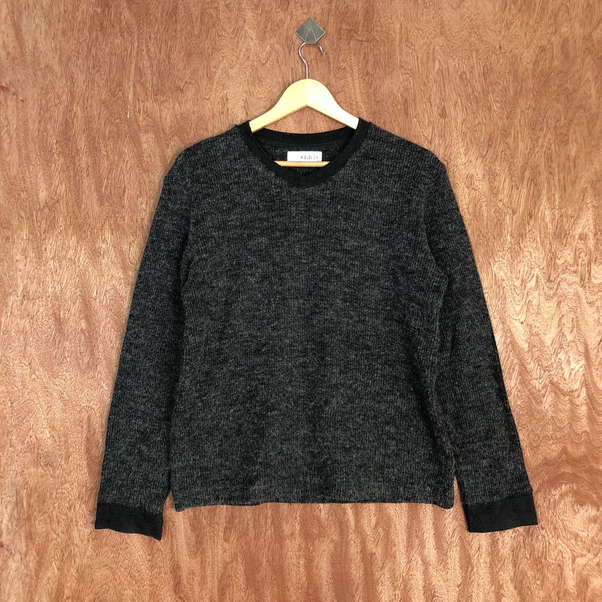 Homespun Knitwear Chloro Black Shag Shaggy Knitwear #H117 Size US M / EU 48-50 / 2 - 1 Thumbnail