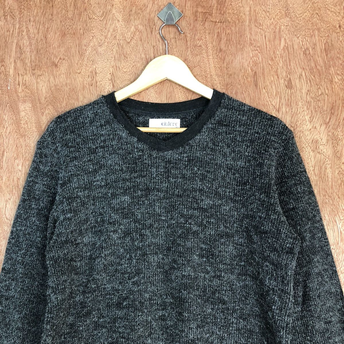 Homespun Knitwear Chloro Black Shag Shaggy Knitwear #H117 Size US M / EU 48-50 / 2 - 9 Thumbnail