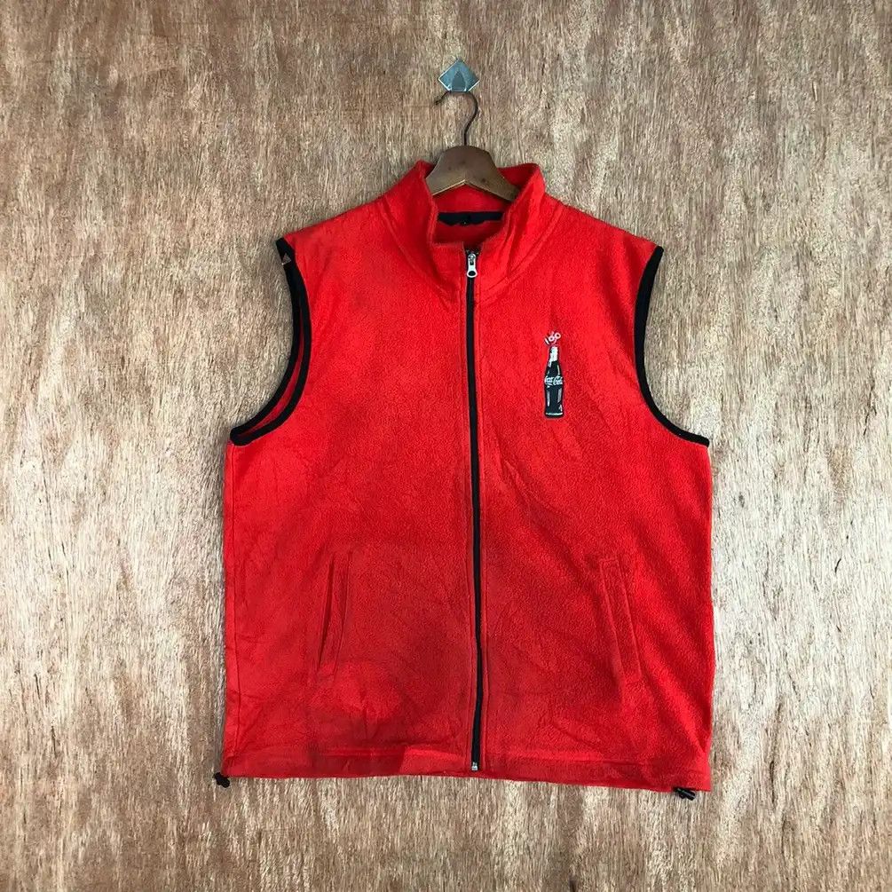 Coca Cola 100 Years Coca Cola Red Vest #H118 Size US L / EU 52-54 / 3 - 11 Thumbnail