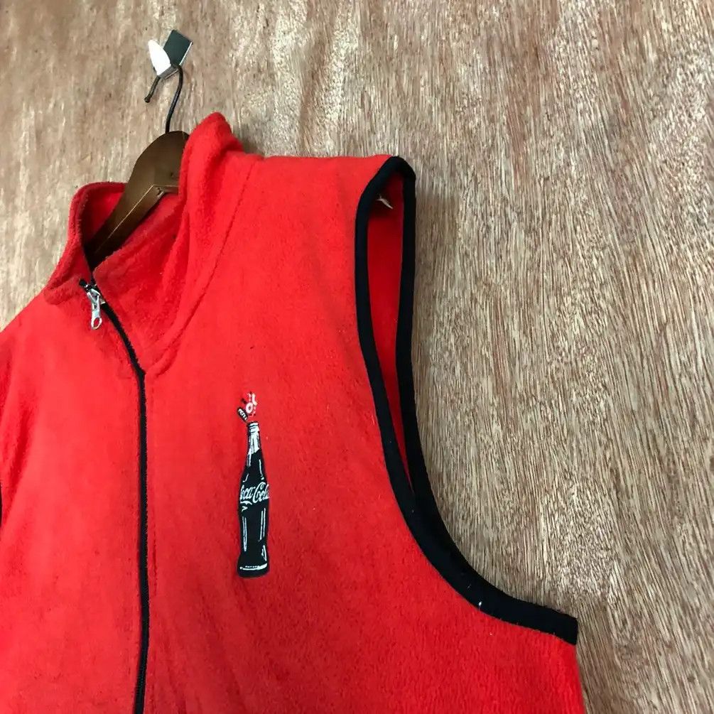 Coca Cola 100 Years Coca Cola Red Vest #H118 Size US L / EU 52-54 / 3 - 7 Thumbnail