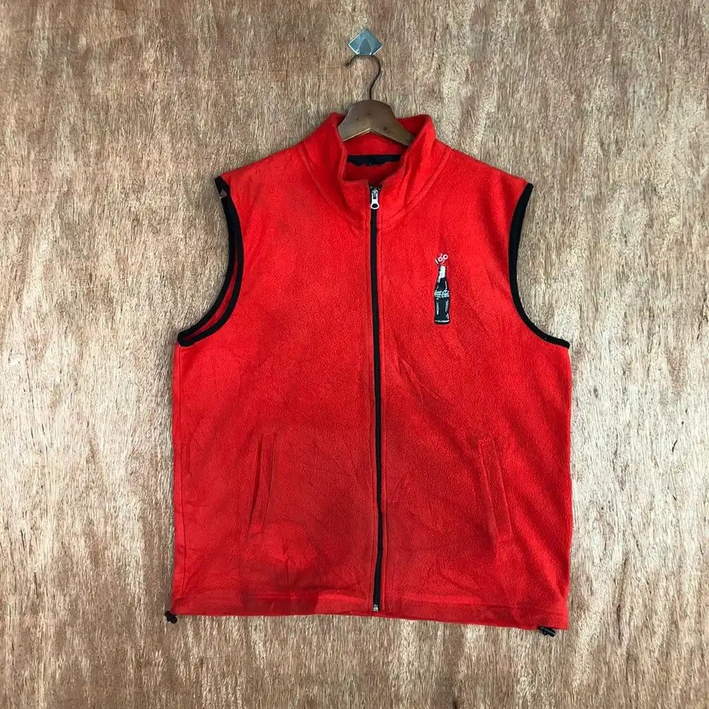 Coca Cola 100 Years Coca Cola Red Vest #H118 Size US L / EU 52-54 / 3 - 6 Thumbnail