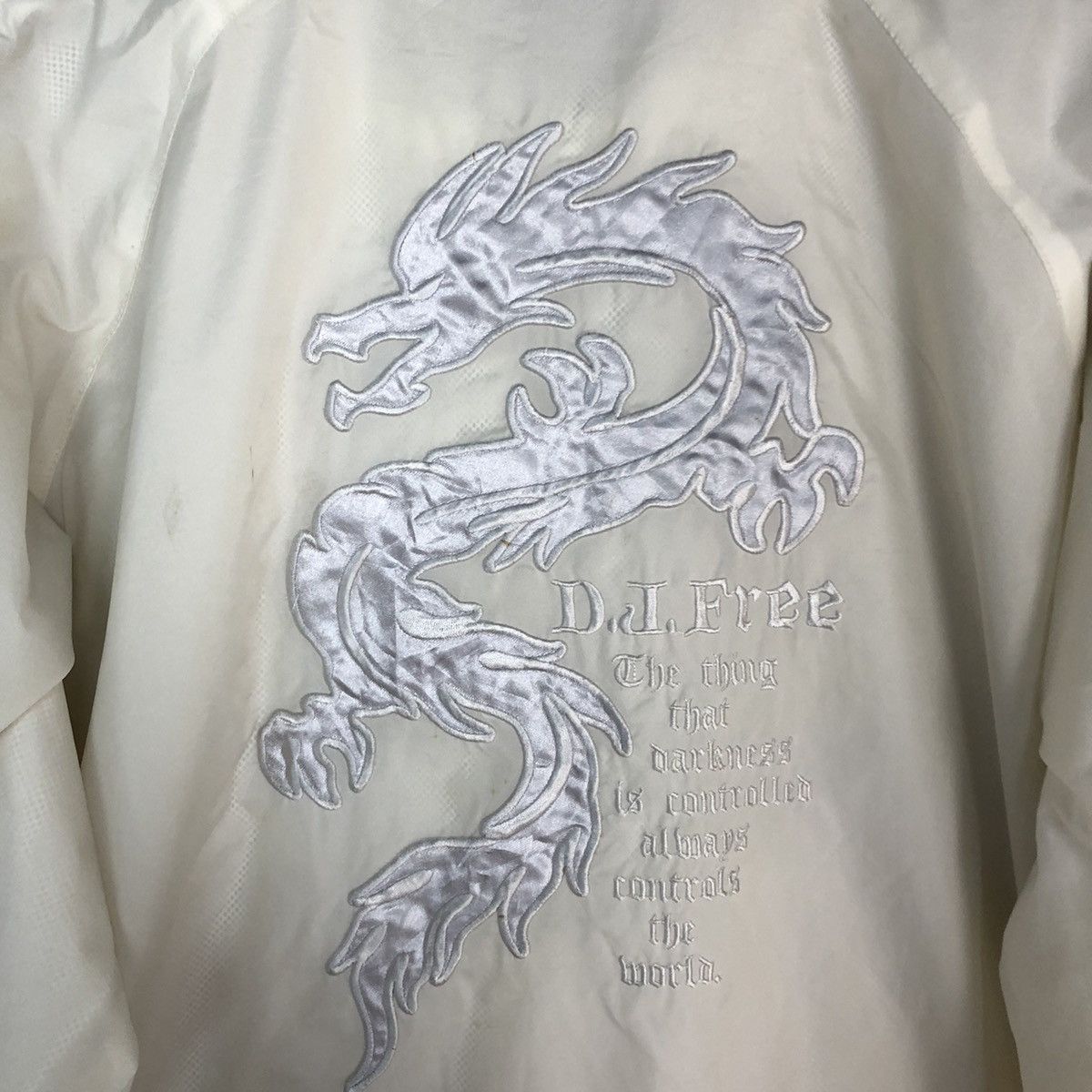 Japanese Brand D.J Free dragon White Light Jacket #H305 Size US XL / EU 56 / 4 - 4 Thumbnail