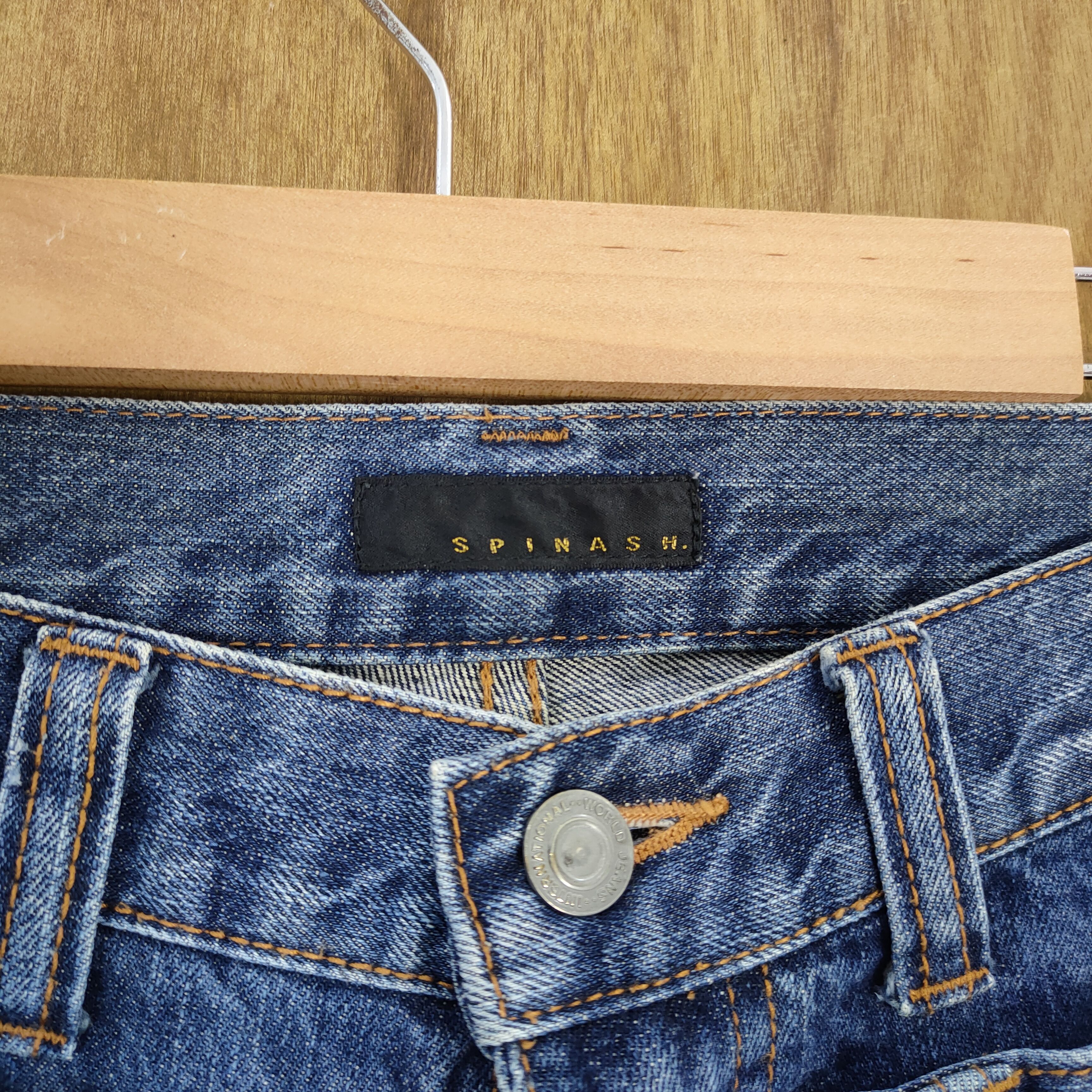 Japanese Brand VINTAGE SPINASH DOUBLE WAIST STORM FADED JEANS PANTS Size US 30 / EU 46 - 6 Thumbnail