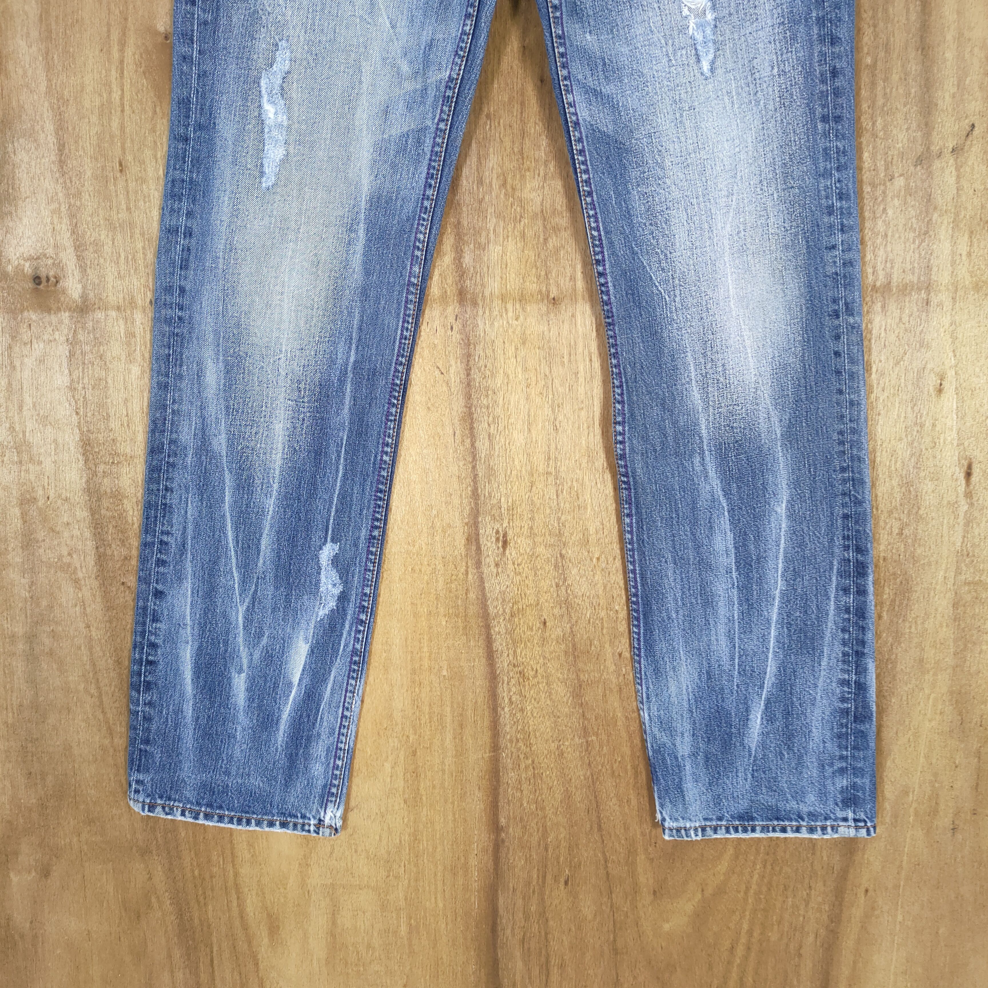 Japanese Brand VINTAGE SPINASH DOUBLE WAIST STORM FADED JEANS PANTS Size US 30 / EU 46 - 5 Thumbnail
