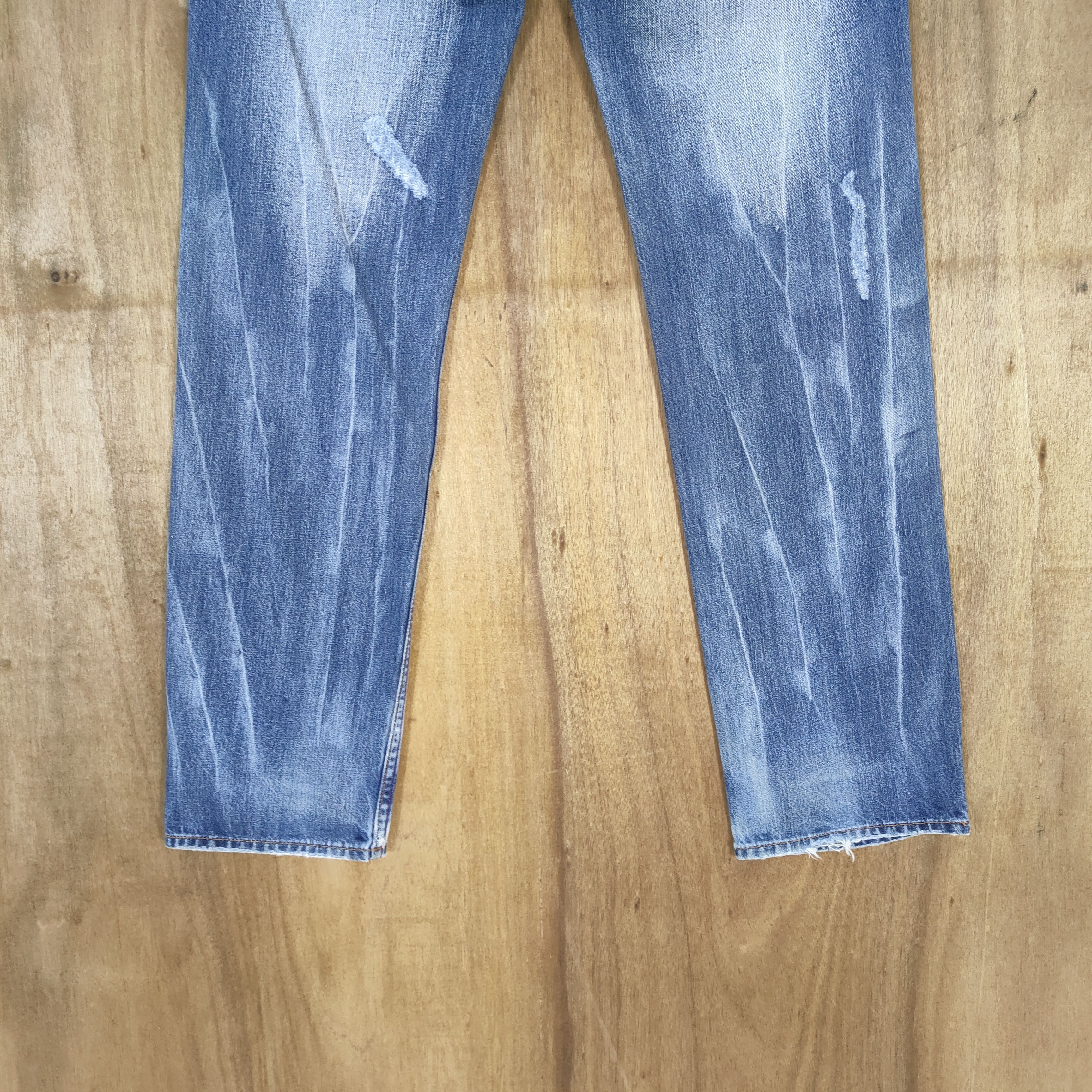 Japanese Brand VINTAGE SPINASH DOUBLE WAIST STORM FADED JEANS PANTS Size US 30 / EU 46 - 9 Thumbnail