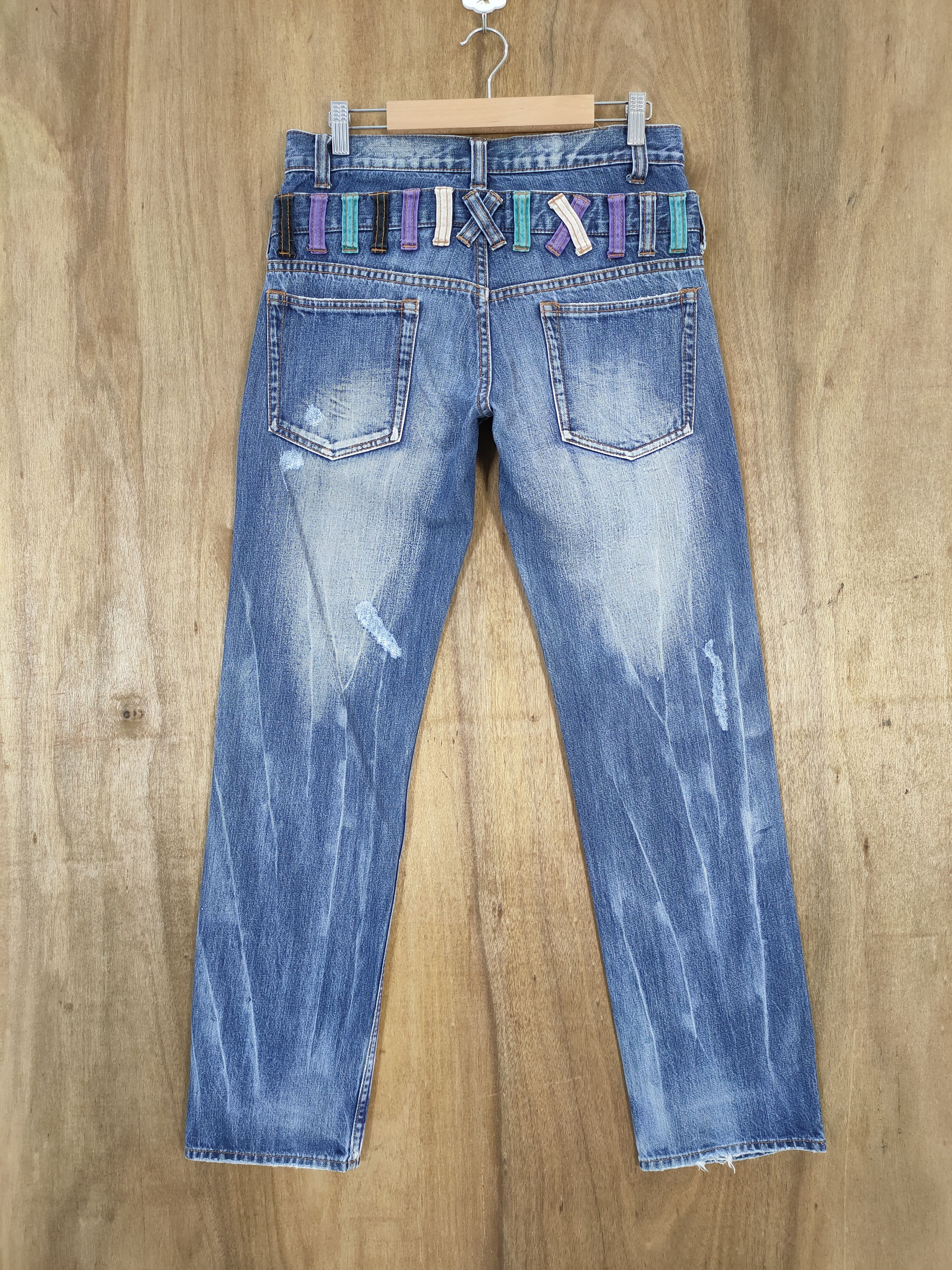 Japanese Brand VINTAGE SPINASH DOUBLE WAIST STORM FADED JEANS PANTS Size US 30 / EU 46 - 7 Thumbnail
