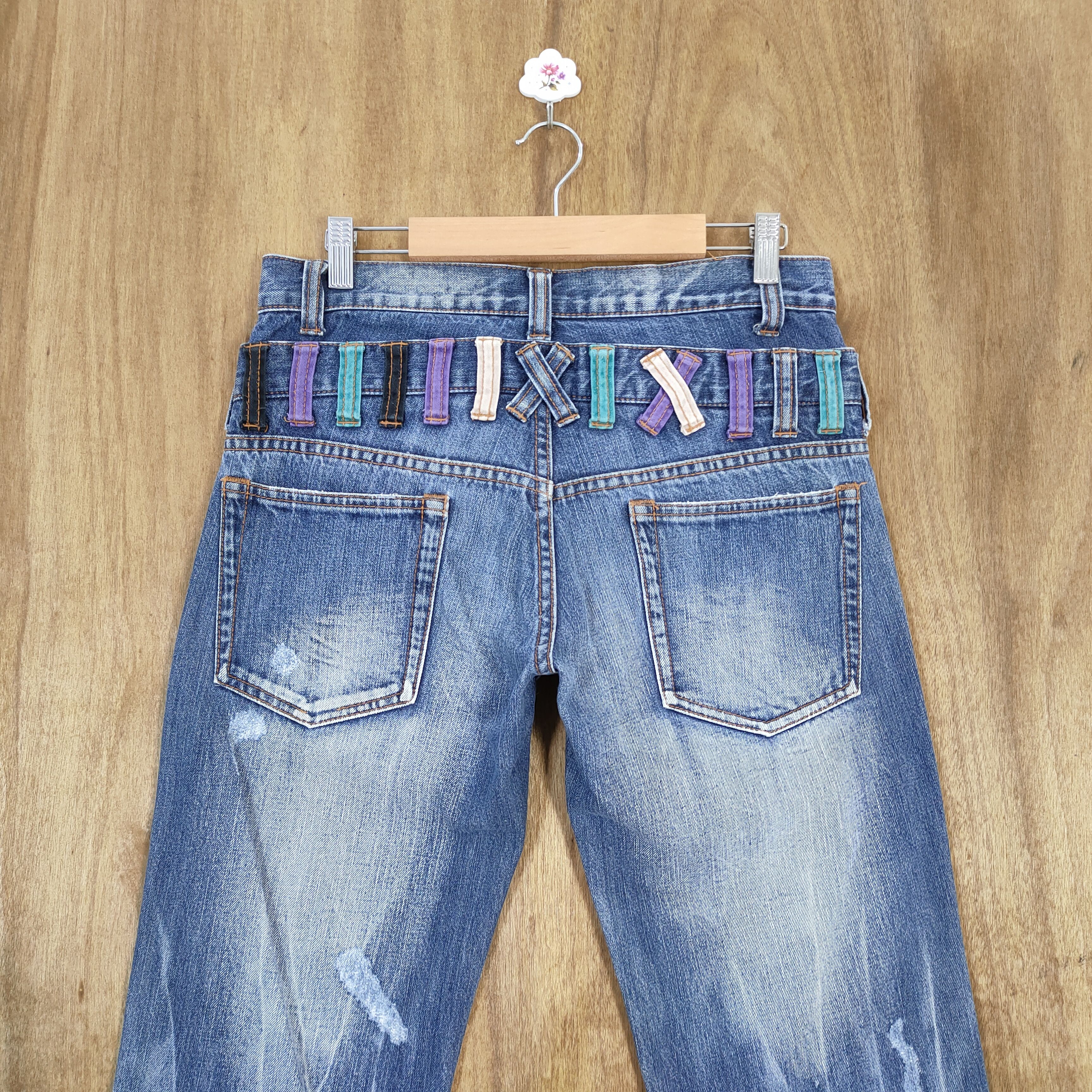 Japanese Brand VINTAGE SPINASH DOUBLE WAIST STORM FADED JEANS PANTS Size US 30 / EU 46 - 8 Thumbnail