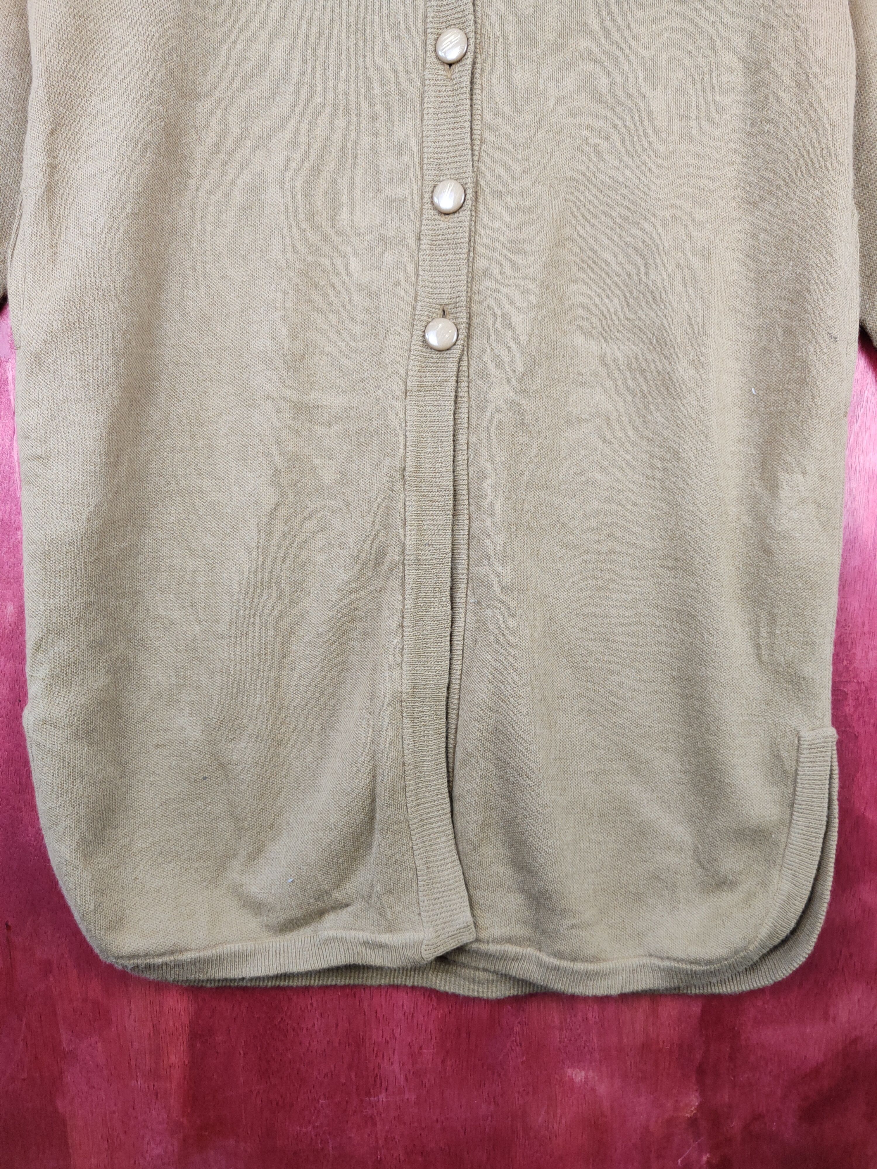Japanese Brand Jovinna Brown Knitwear long Cardigan #5917 Size XL / US 12-14 / IT 48-50 - 8 Thumbnail