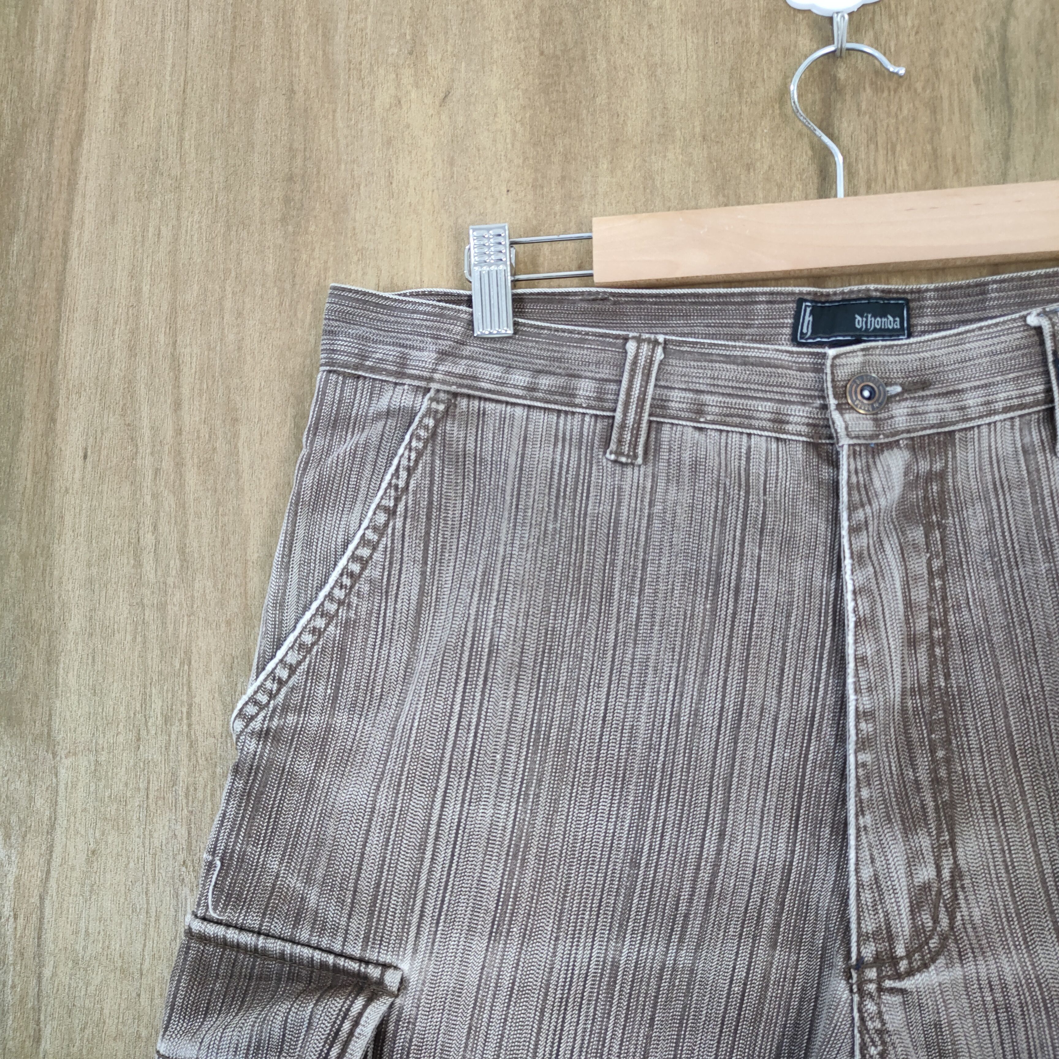 Honda VINTAGE DI HONDA FADED BROWN CARGO PANTS Size US 34 / EU 50 - 6 Thumbnail
