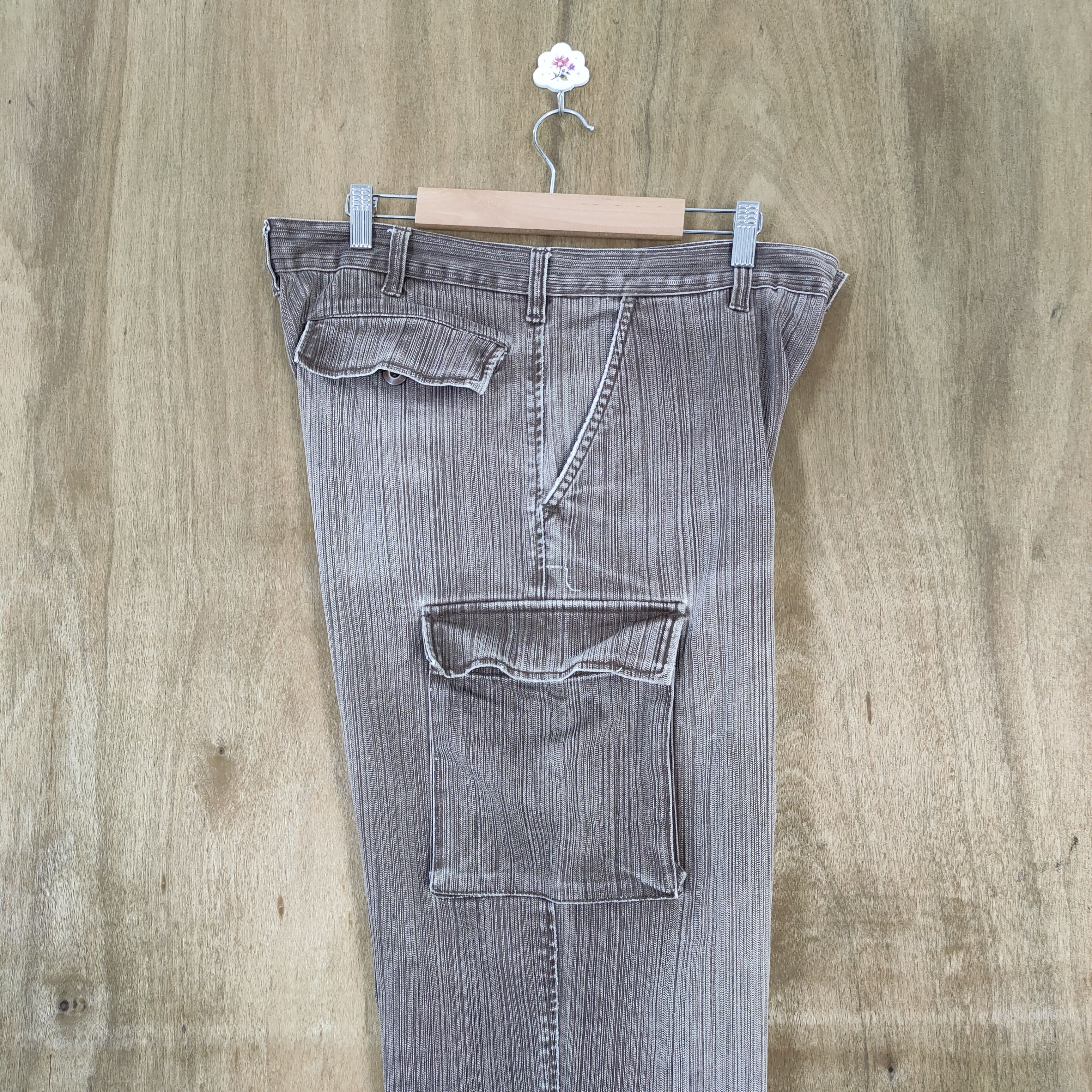 Honda VINTAGE DI HONDA FADED BROWN CARGO PANTS Size US 34 / EU 50 - 15 Thumbnail
