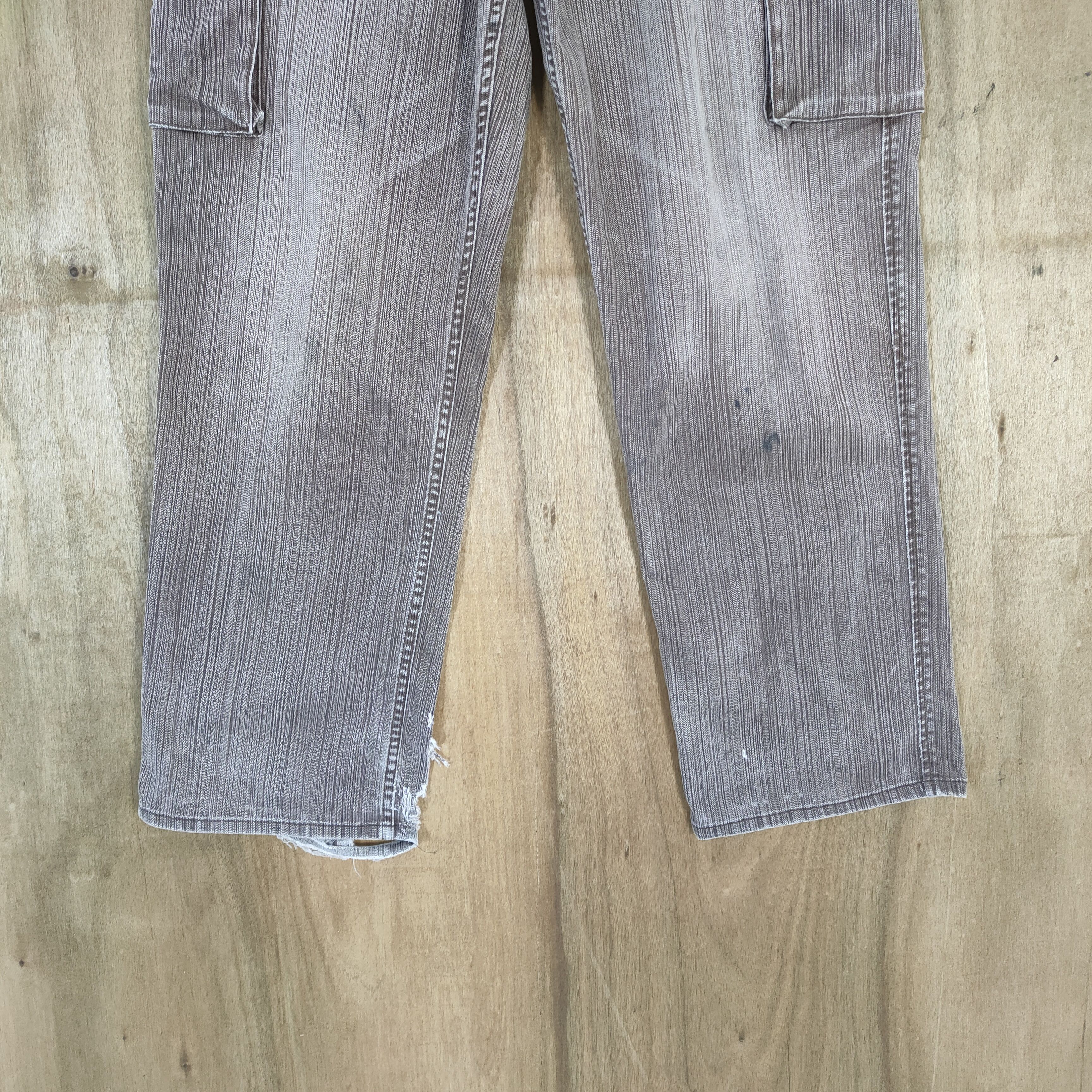 Honda VINTAGE DI HONDA FADED BROWN CARGO PANTS Size US 34 / EU 50 - 4 Thumbnail